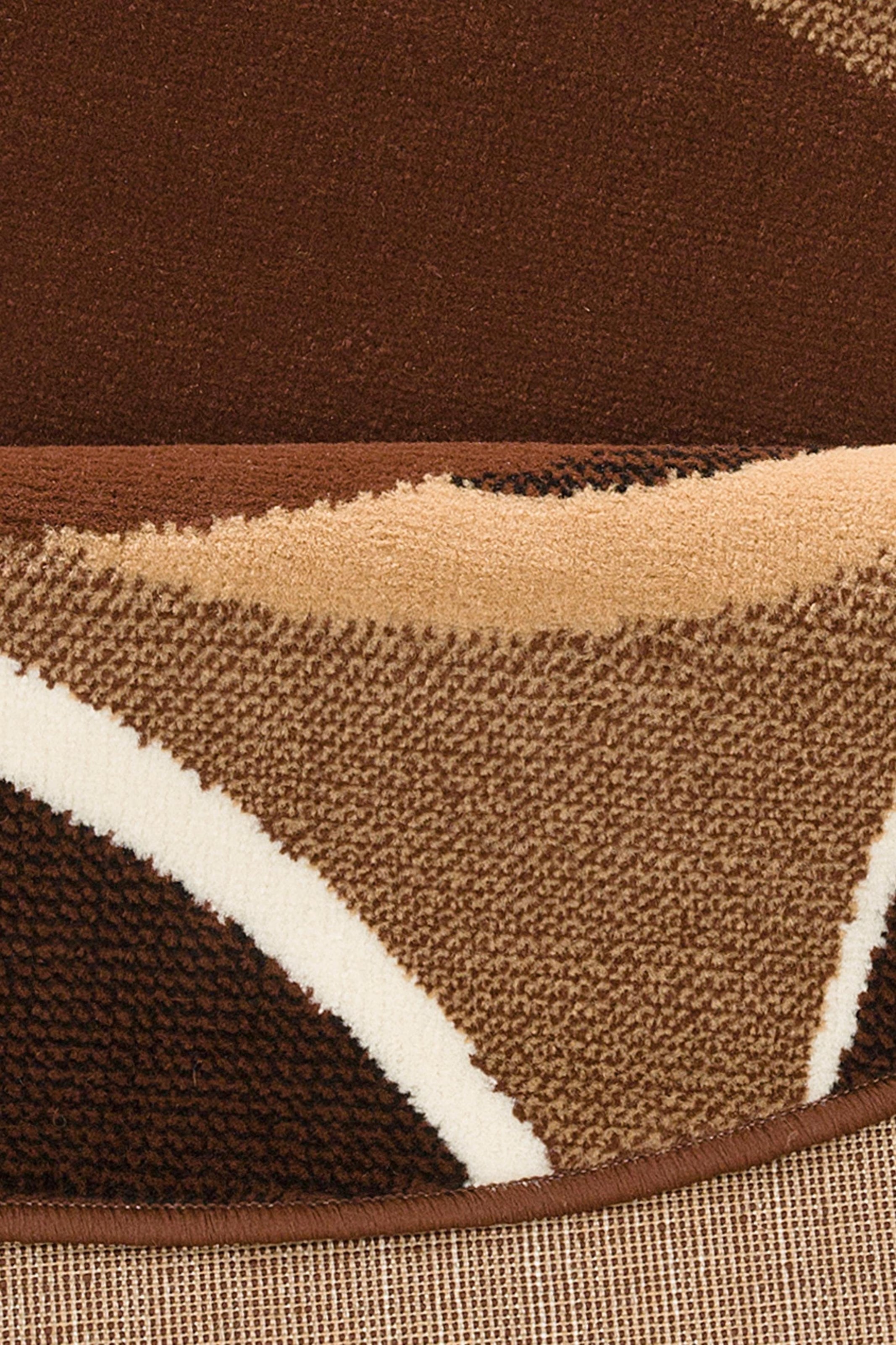 my home Teppich »Noah«, rund, 7 mm Höhe, mit Bordüre, Kurzflor, verspieltes Design, pflegeleicht, elegant