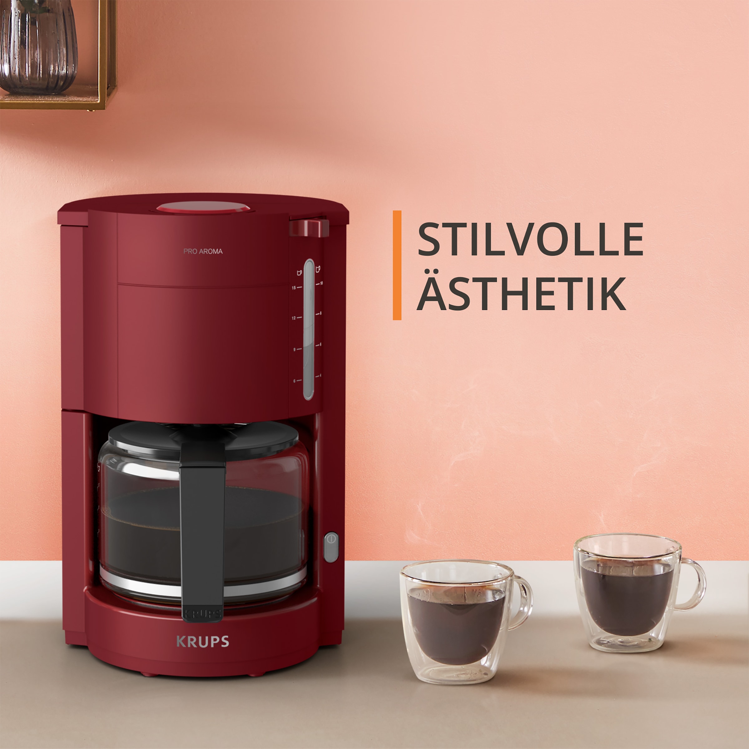 Krups Filterkaffeemaschine »F30905 Pro Aroma«, 1,25 l Kaffeekanne, Papierfilter-Permanentfilter, 1x4, Filterhalter Öffnungshilfe, 1,25 l, 30 Minuten Warmhaltefunktion