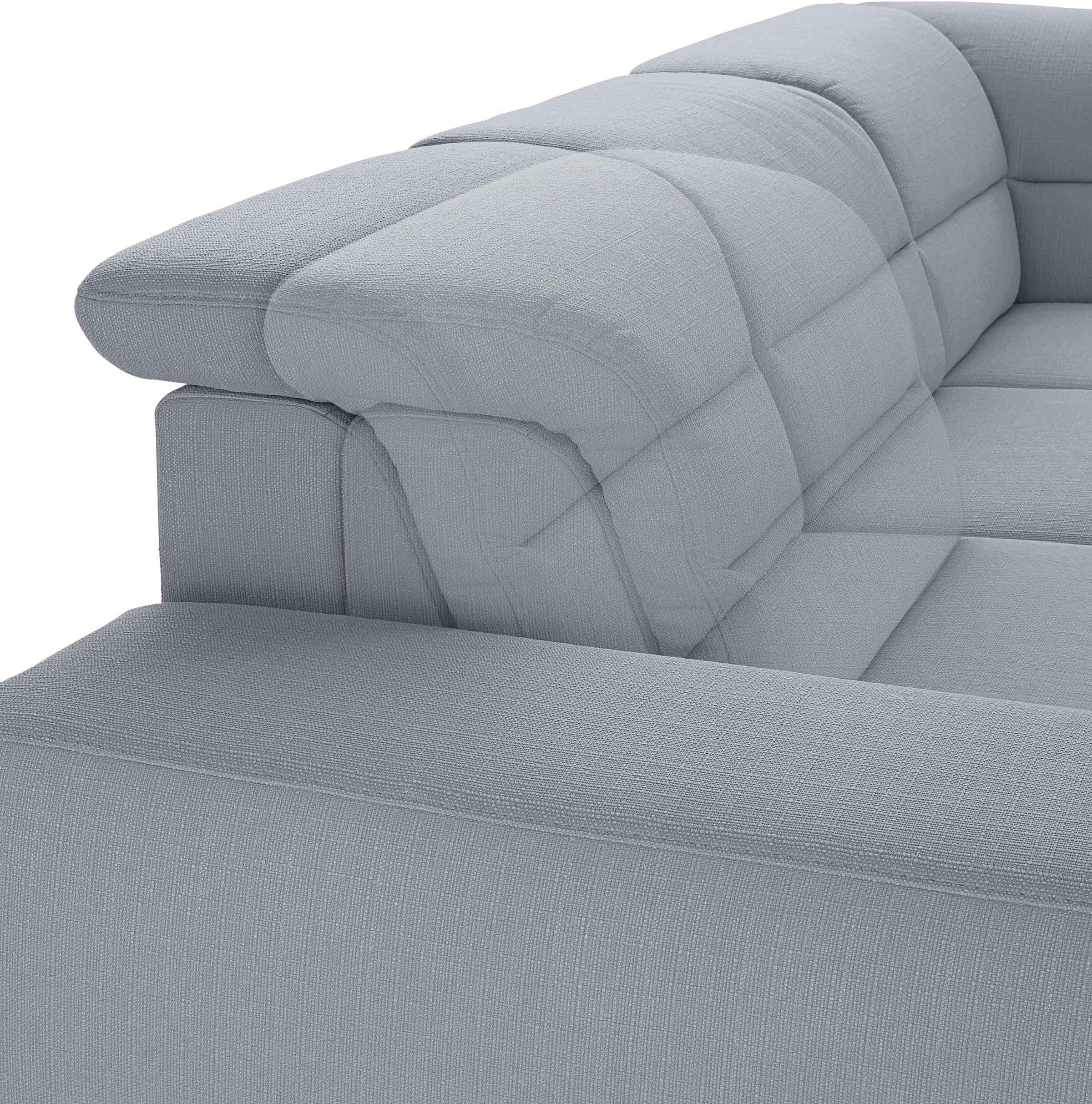 sit&more Ecksofa »Mariola L-Form«, mit Federkern und Ottomane, inklusive Sitztiefenverstellung