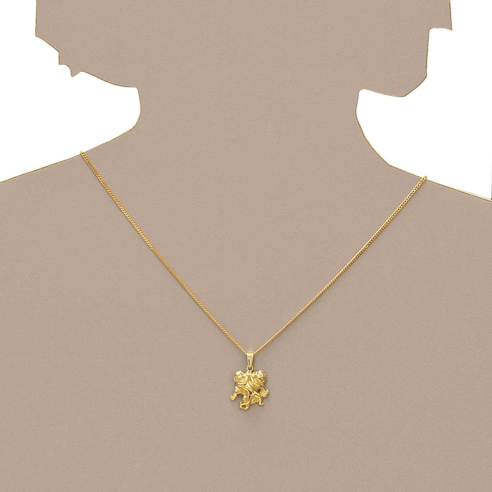 OSTSEE-SCHMUCK Kette mit Anhänger »Ostsee-Schmuck Kette mit Anhänger Tierkreiszeichen Zwillinge«, (2 tlg.)