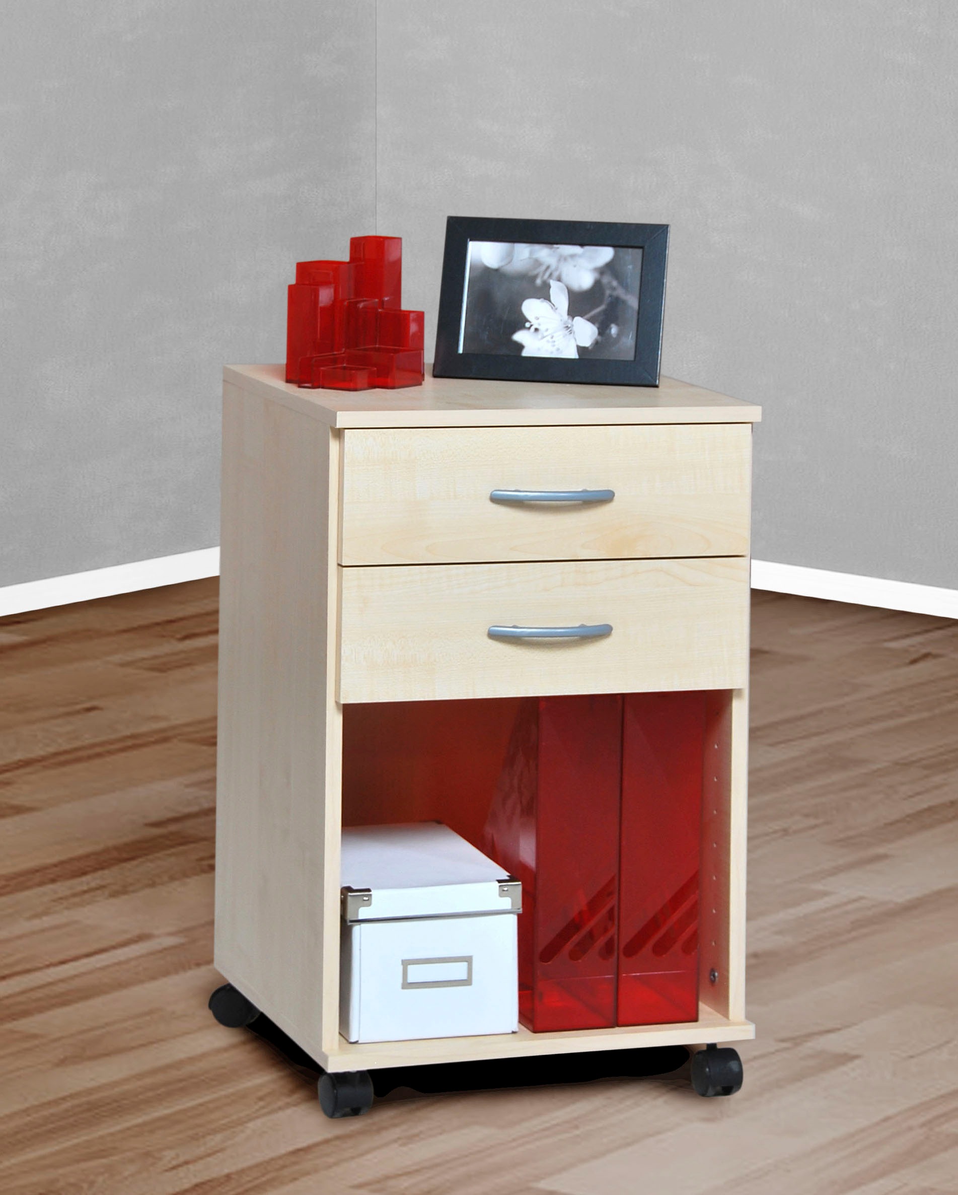 VOGL Möbelfabrik Rollcontainer »1191, Bürocontainer«, (1 St.), verschiedene Ausführungen, mit Schubladen, Höhe 67 cm, Made in Germany