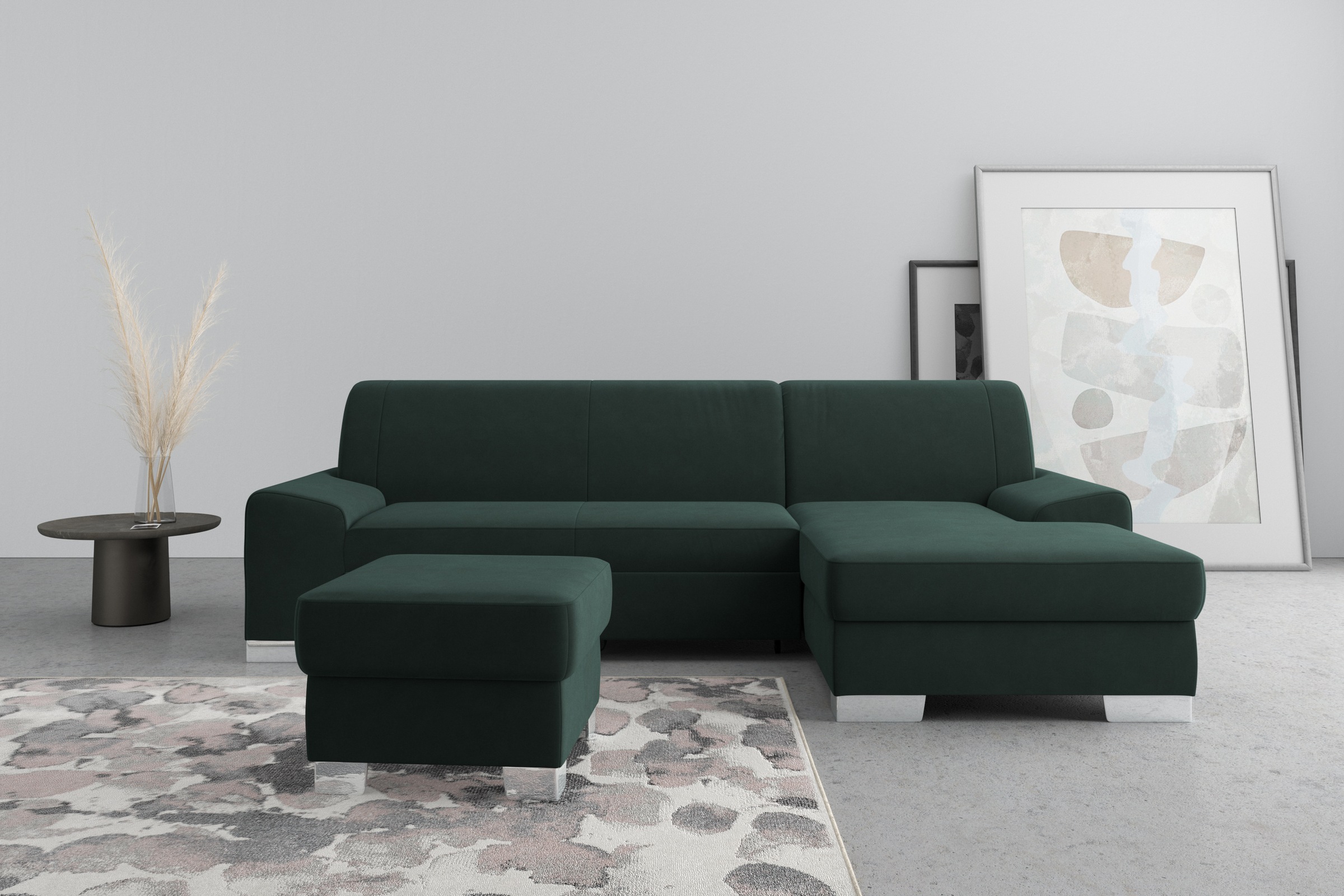 DOMO collection Ecksofa »Anzio L-Form, whlw. Bettfunktion, Federkern, hochw günstig online kaufen