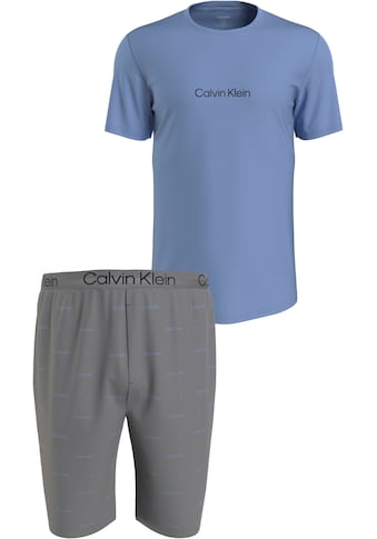 Pyjama »S/S SHORT SET«, (Set, 2 tlg.), mit Calvin Klein Logoschriftzügen