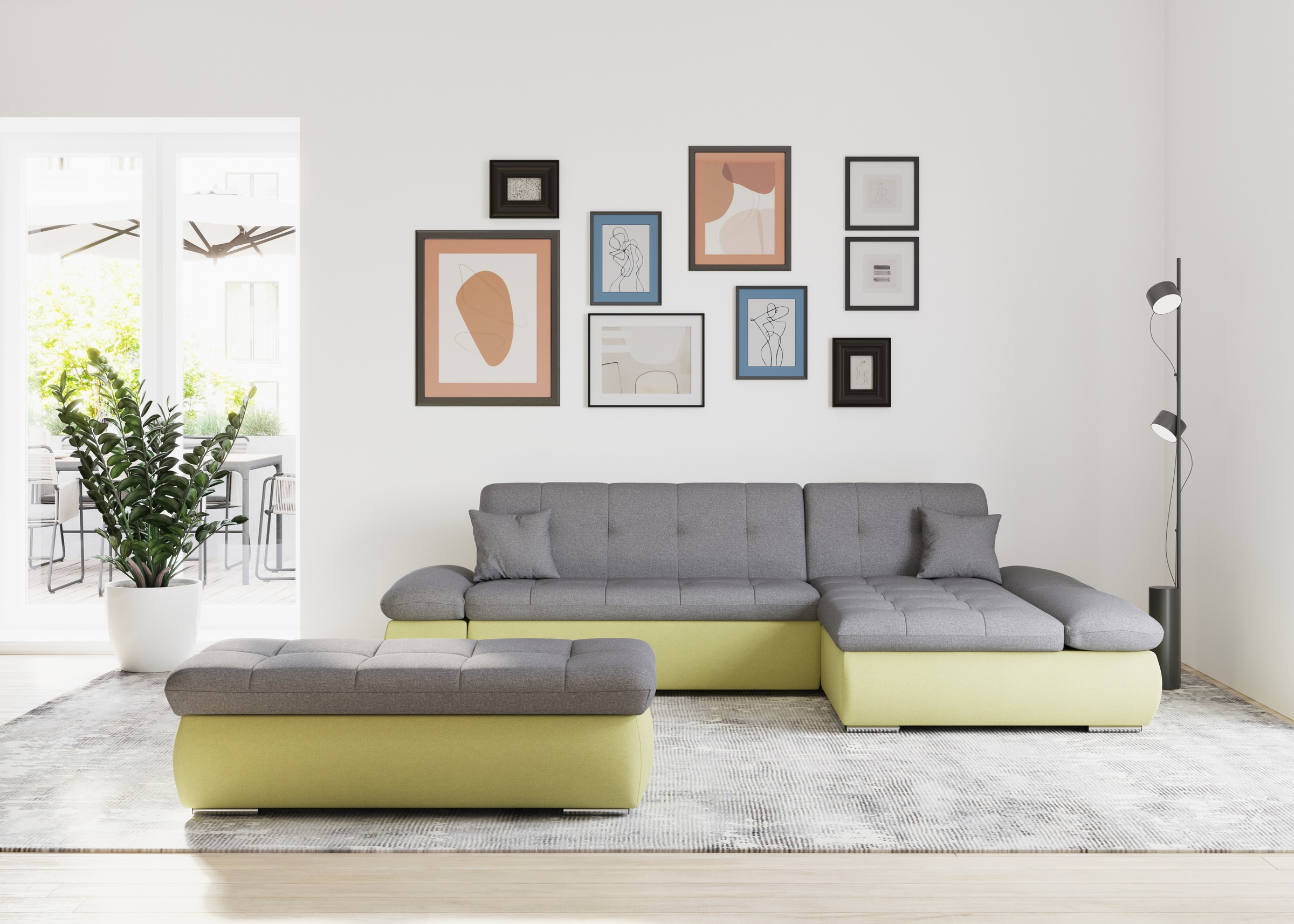 DOMO collection Ecksofa »Moric, L-Form, XXL-Sofa - Breite 300cm«, wahlweise günstig online kaufen