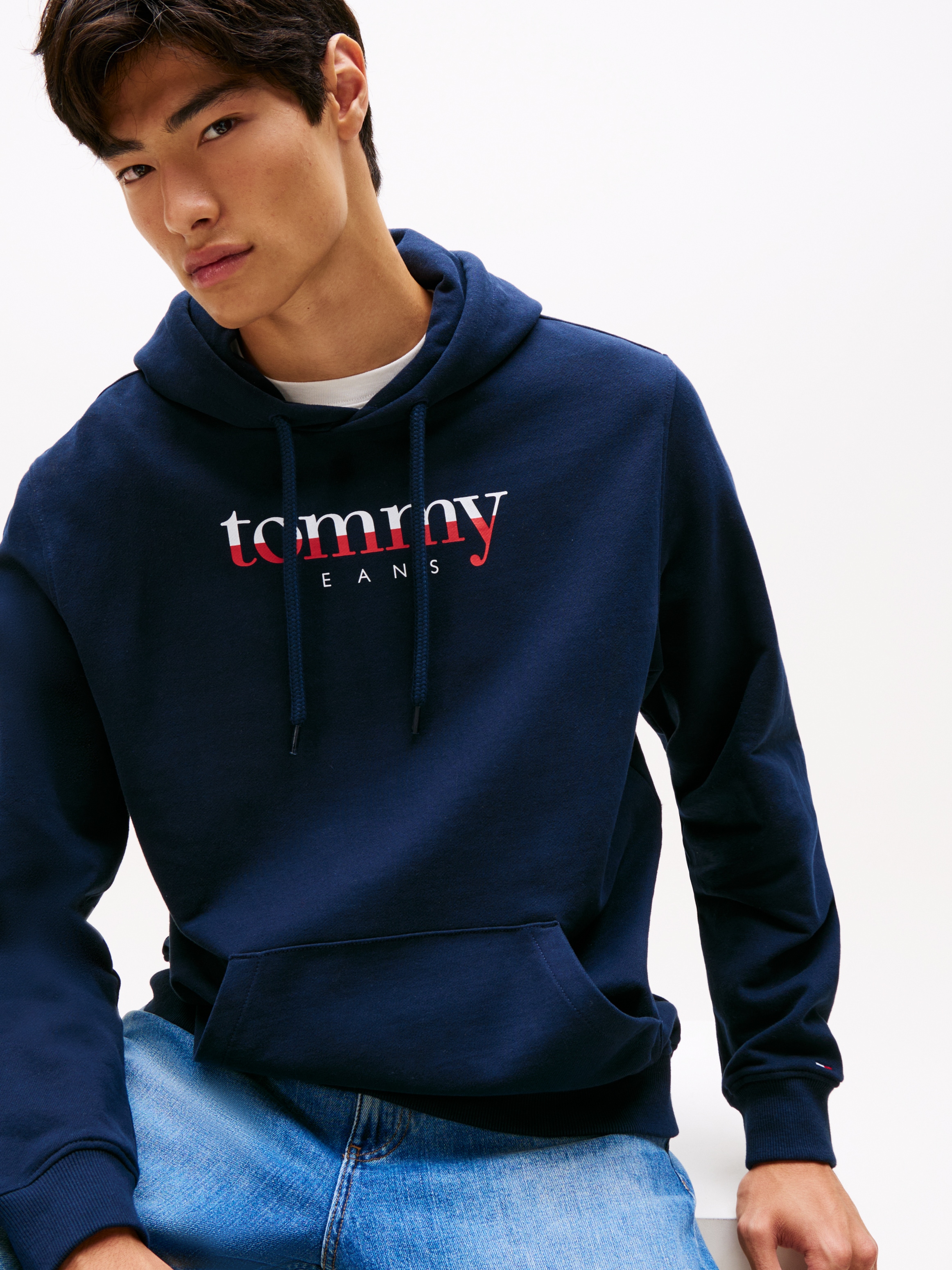 Tommy Jeans Hoodie »TJM DNA«, Sweatshirt, Reuglar Fit, mit Logo
