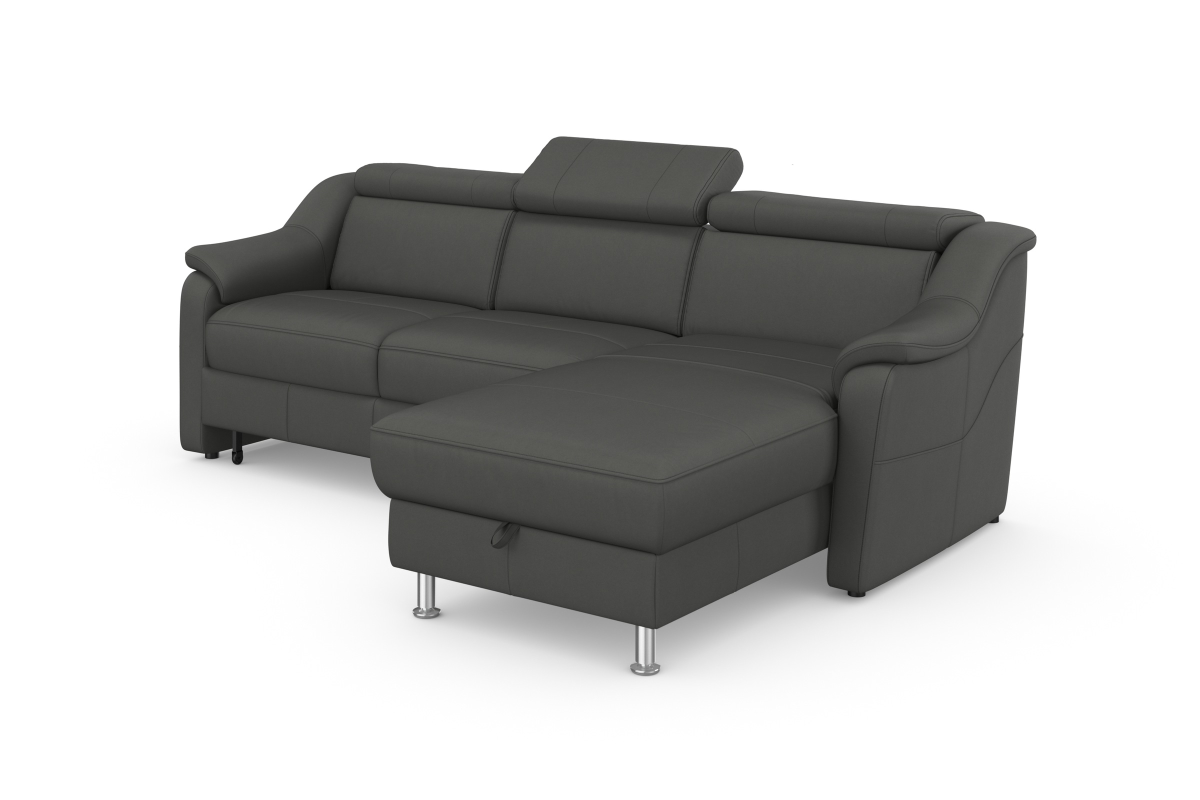 sit&more Ecksofa »Freetown L-Form«, inklusive Kopfteilverstellung und komfortablem Federkern