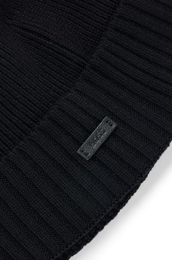 BOSS Beanie »Fati« aus Rippenstrick
