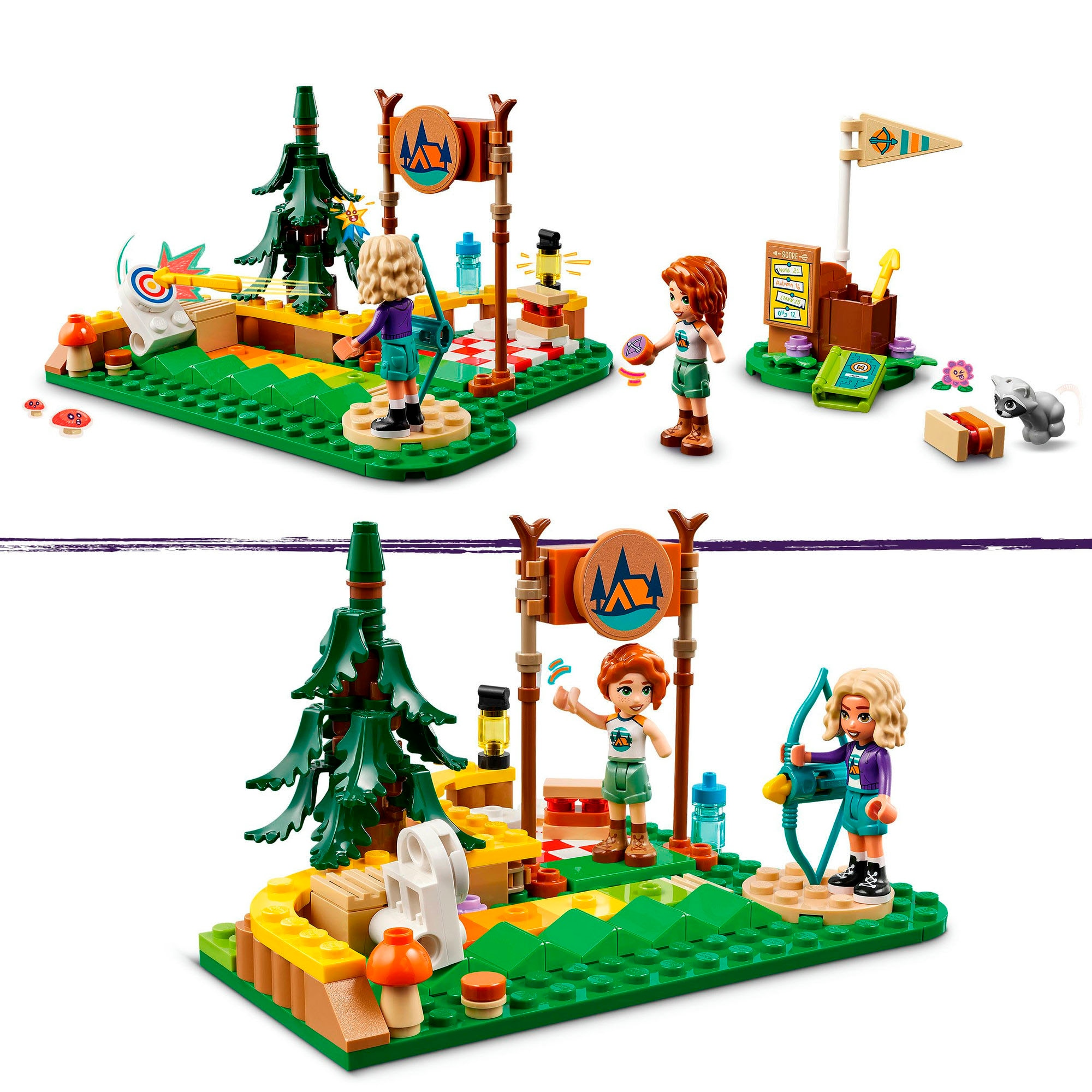 LEGO® Konstruktionsspielsteine »Bogenschießen im Abenteuercamp (42622), LEGO Friends«, (157 St.), Made in Europe