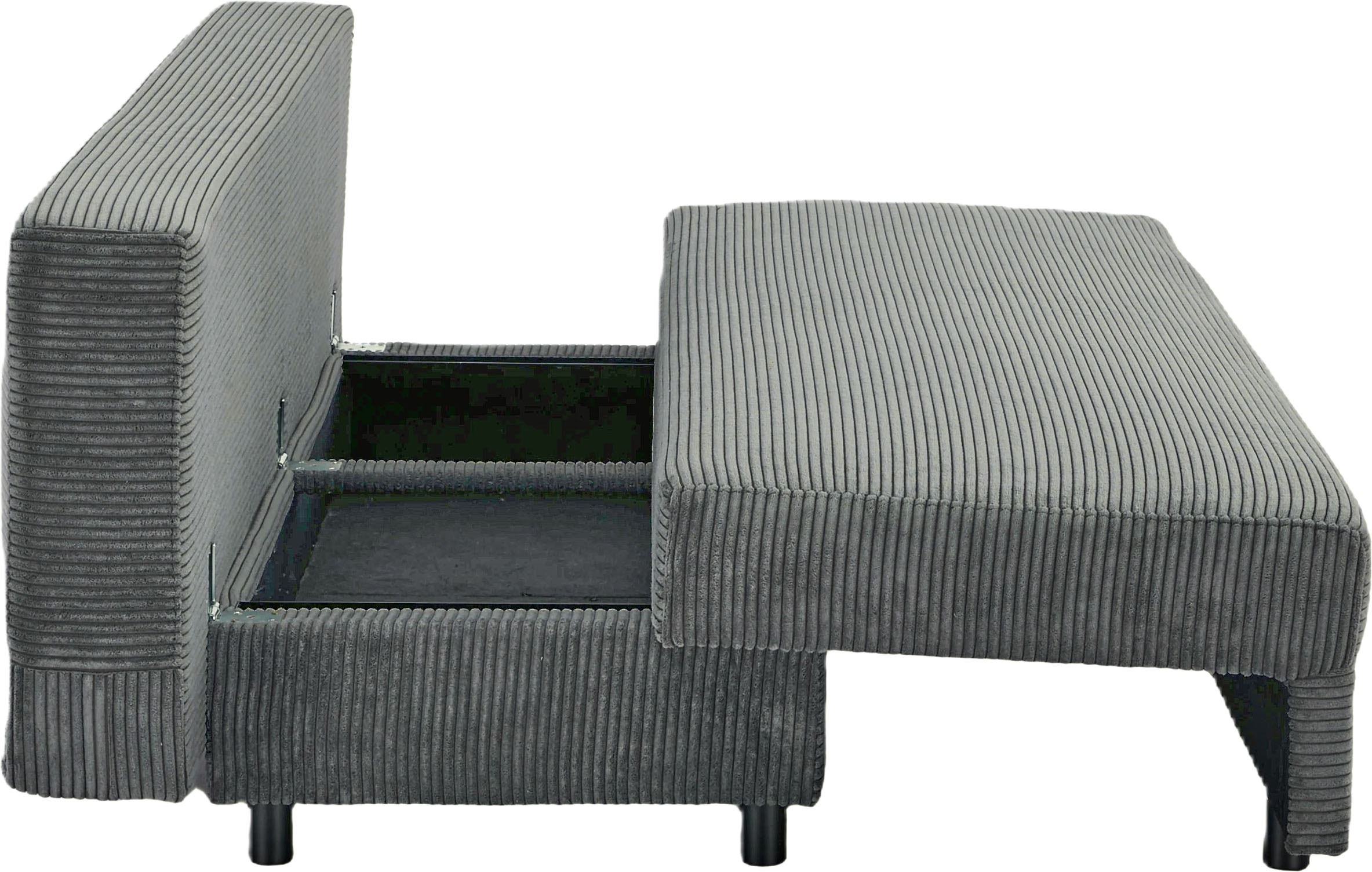 OTTO home Schlafsofa »ONNIKO Cord, Breite: 192 cm, Liegefläche 121x192 cm, softer Cord-Bezug« mit Bettfunktion & Bettkasten