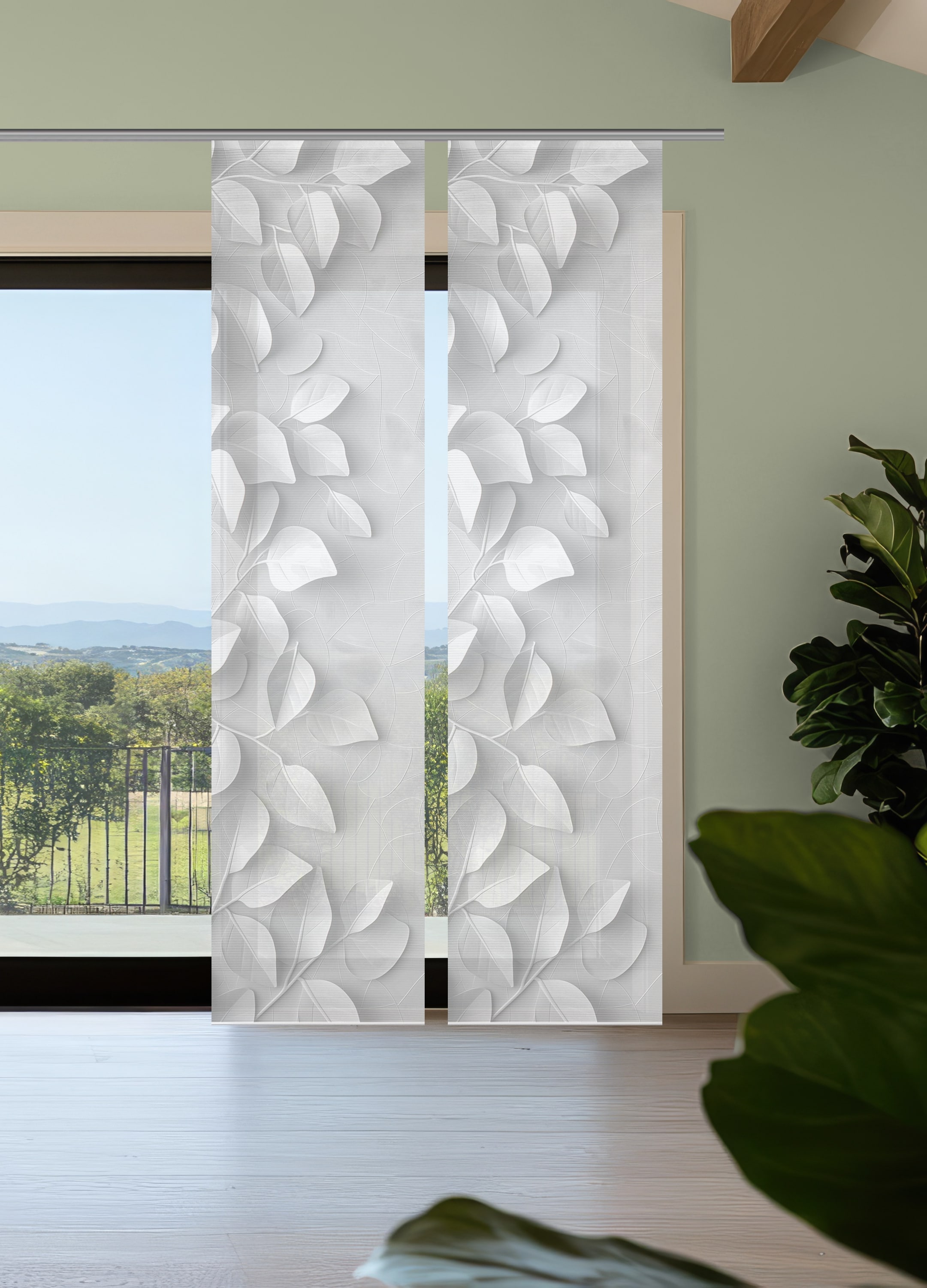 Vision S Schiebegardine »RIXA« Paneelwagen 2 Stk. tlg. Schiebevorhang,Bambu günstig online kaufen