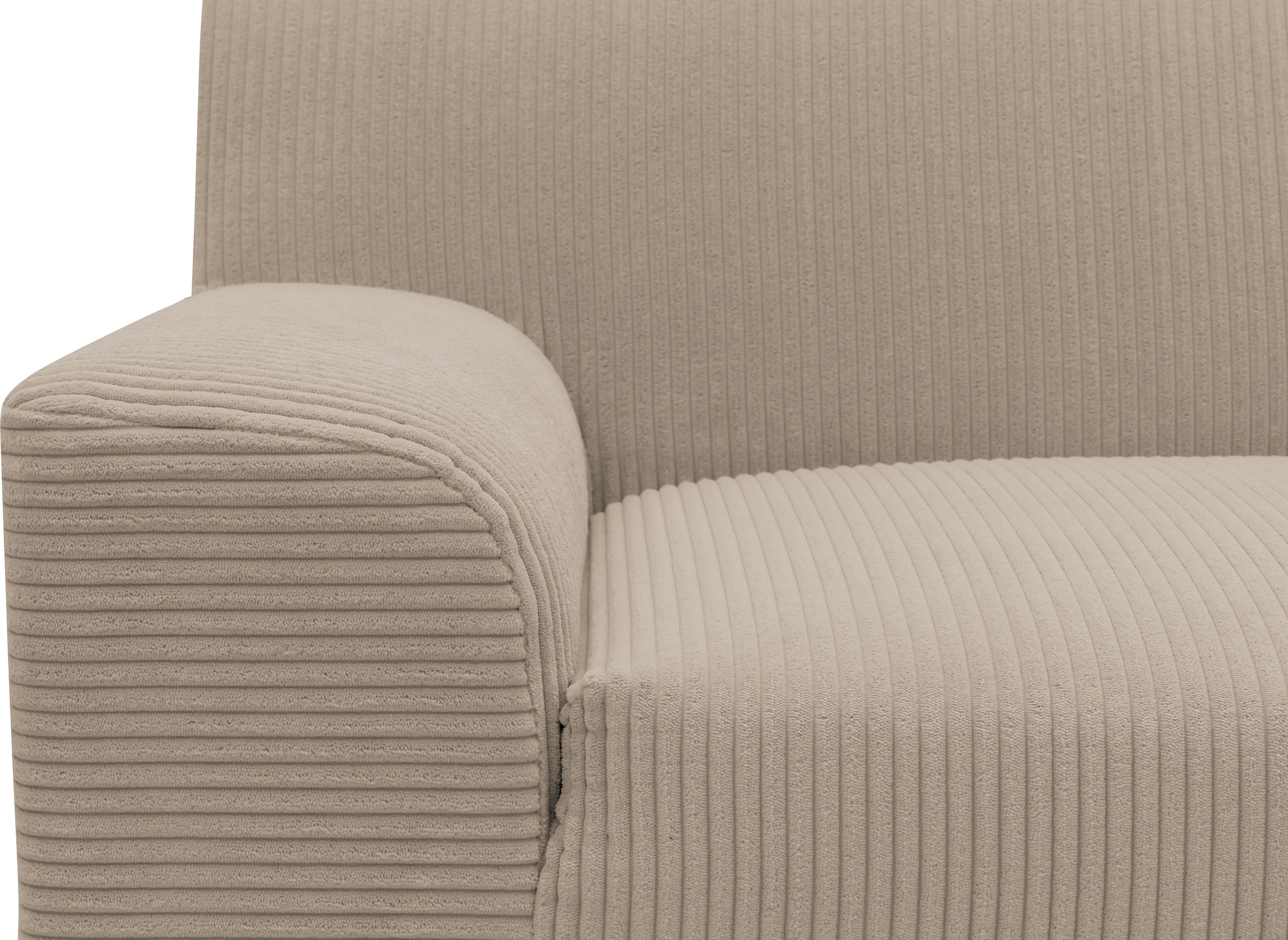 INOSIGN Ecksofa »Turah 2, L-Form, in Cord u. wasserabweisender Microfaser, Federkern«, B/T/H: 241/146/79 cm, incl. Zierkissen, wahlweise mit Bettfunktion