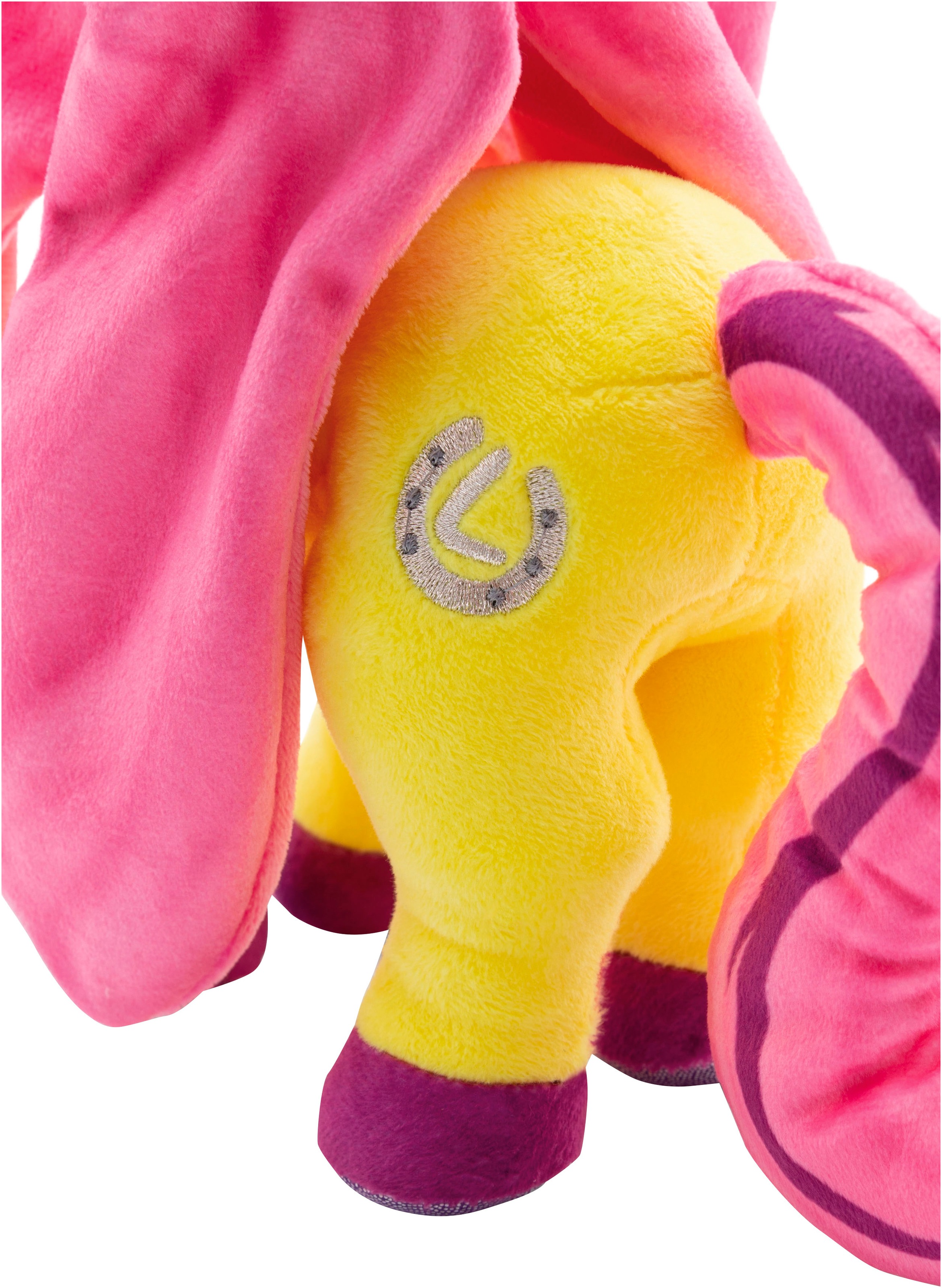 Nici Kuscheltier »Lissy PONY, Einhorn Dilara gelb-pink, 22 cm«, stehend