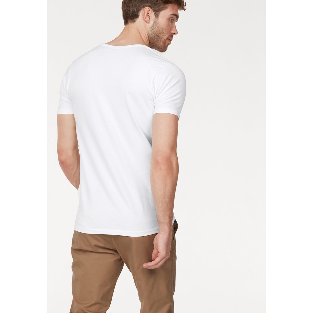 Jack & Jones T-Shirt »SLIM- FIT BASIC TEE V-NECK«