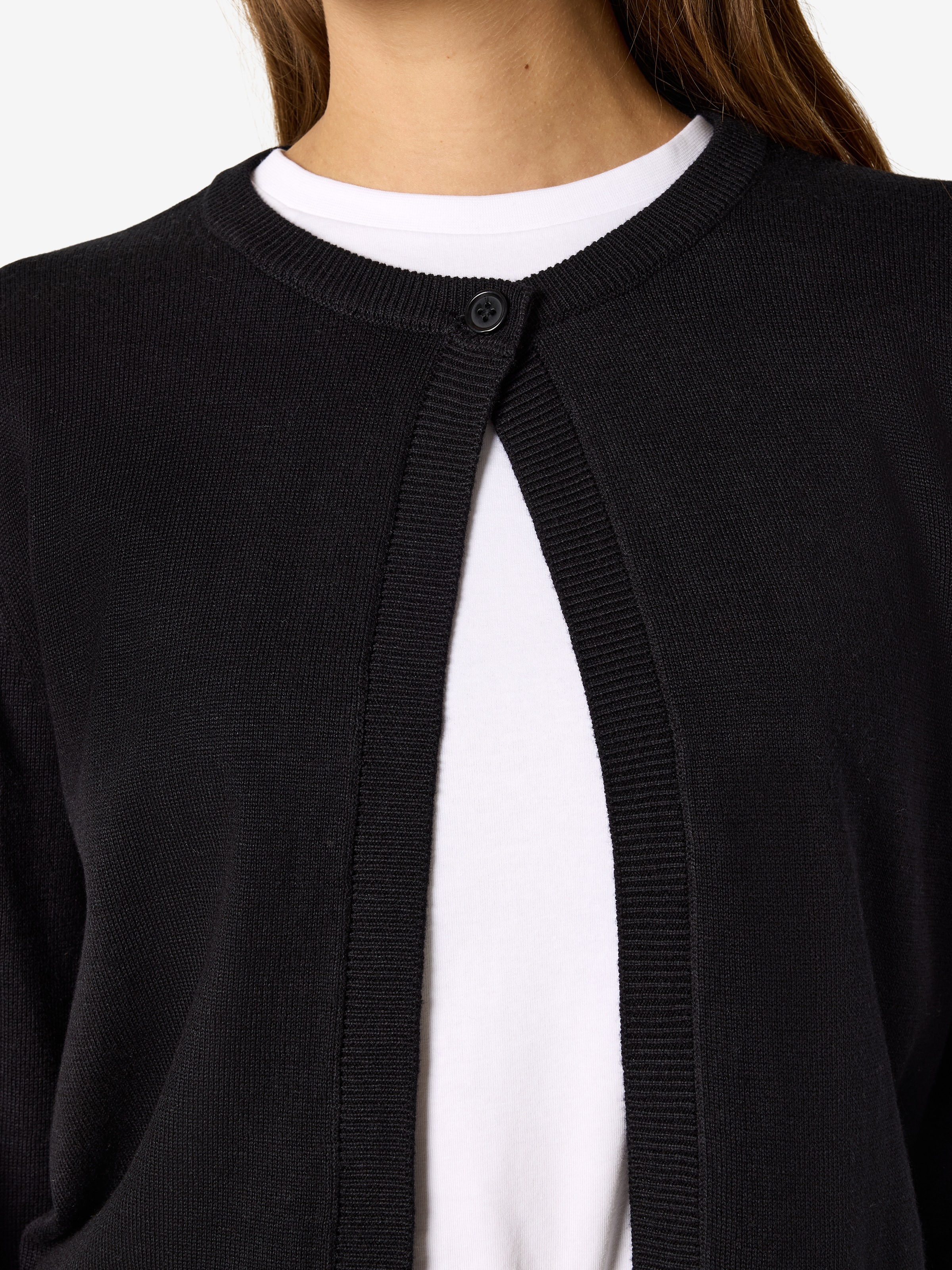 Noisy may Strickjacke »NMMAYSA L/S O-NECK KNIT CARDIGAN NOOS« Baumwollmischung, regular fit