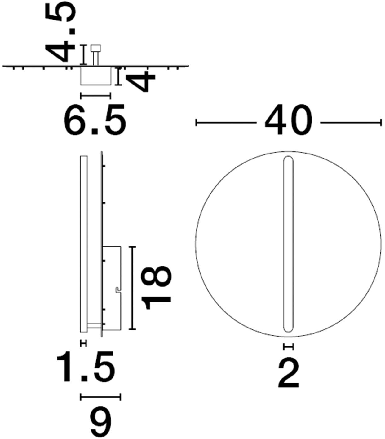 Nova Luce Wandleuchte »NALU«, 1 flammig