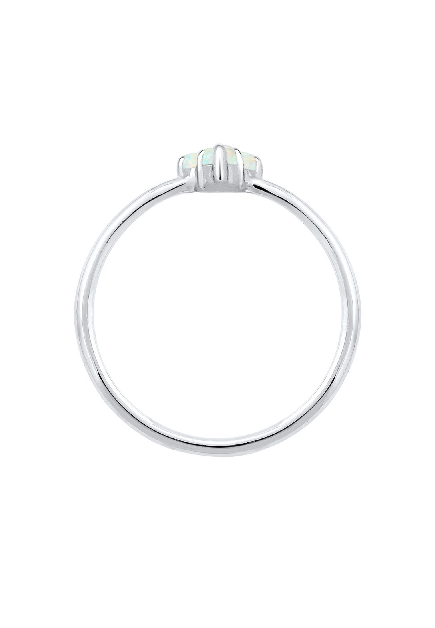 Elli Fingerring »Opal Kreis Trio Trend 925er Silber«