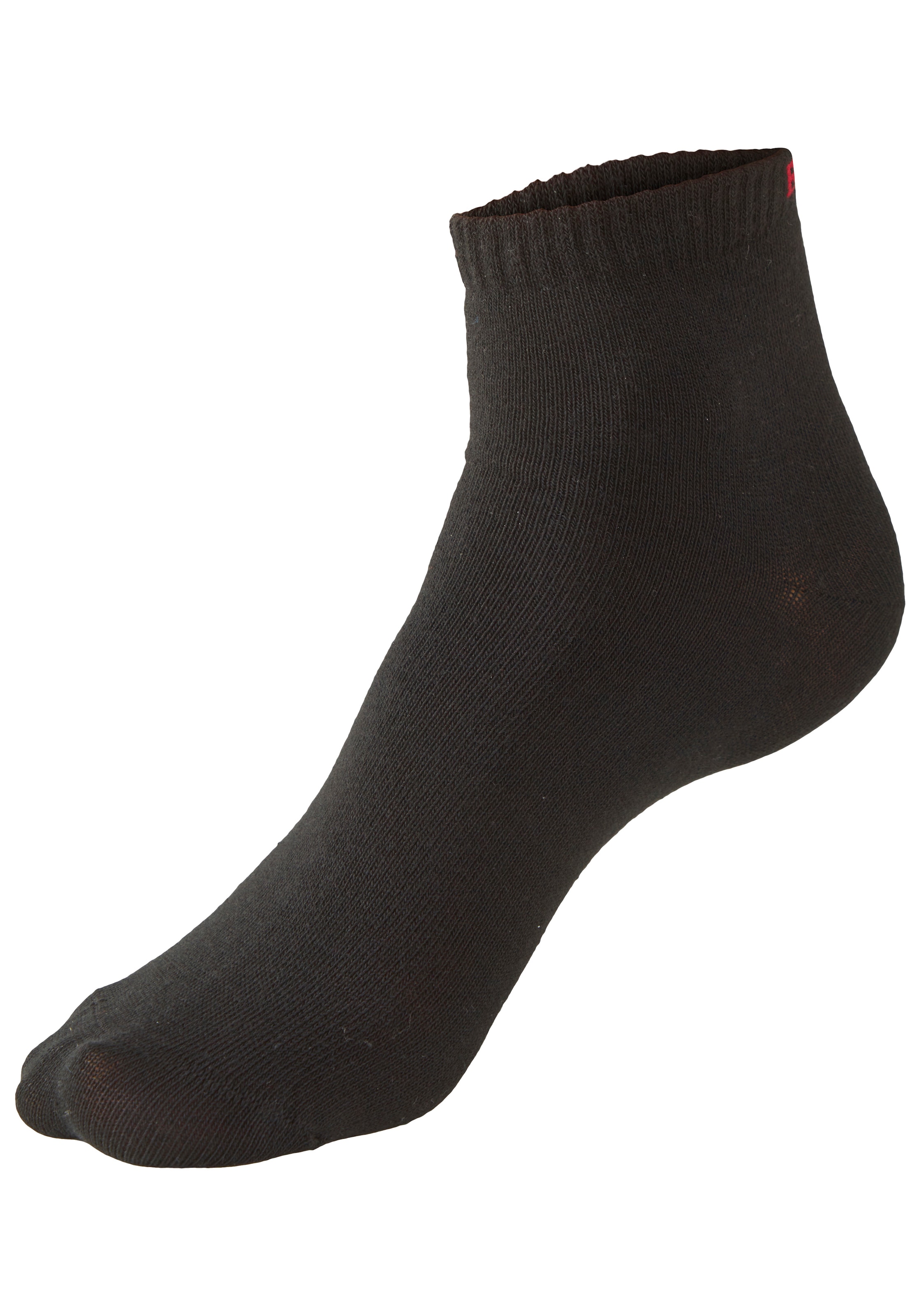 Bench. Kurzsocken »für Damen und Herren in Baumwollmischung, für Sport und Freizeit« Packung, 6 Paar tlg. mit klassischem Logoschriftzug, ohne Frottee