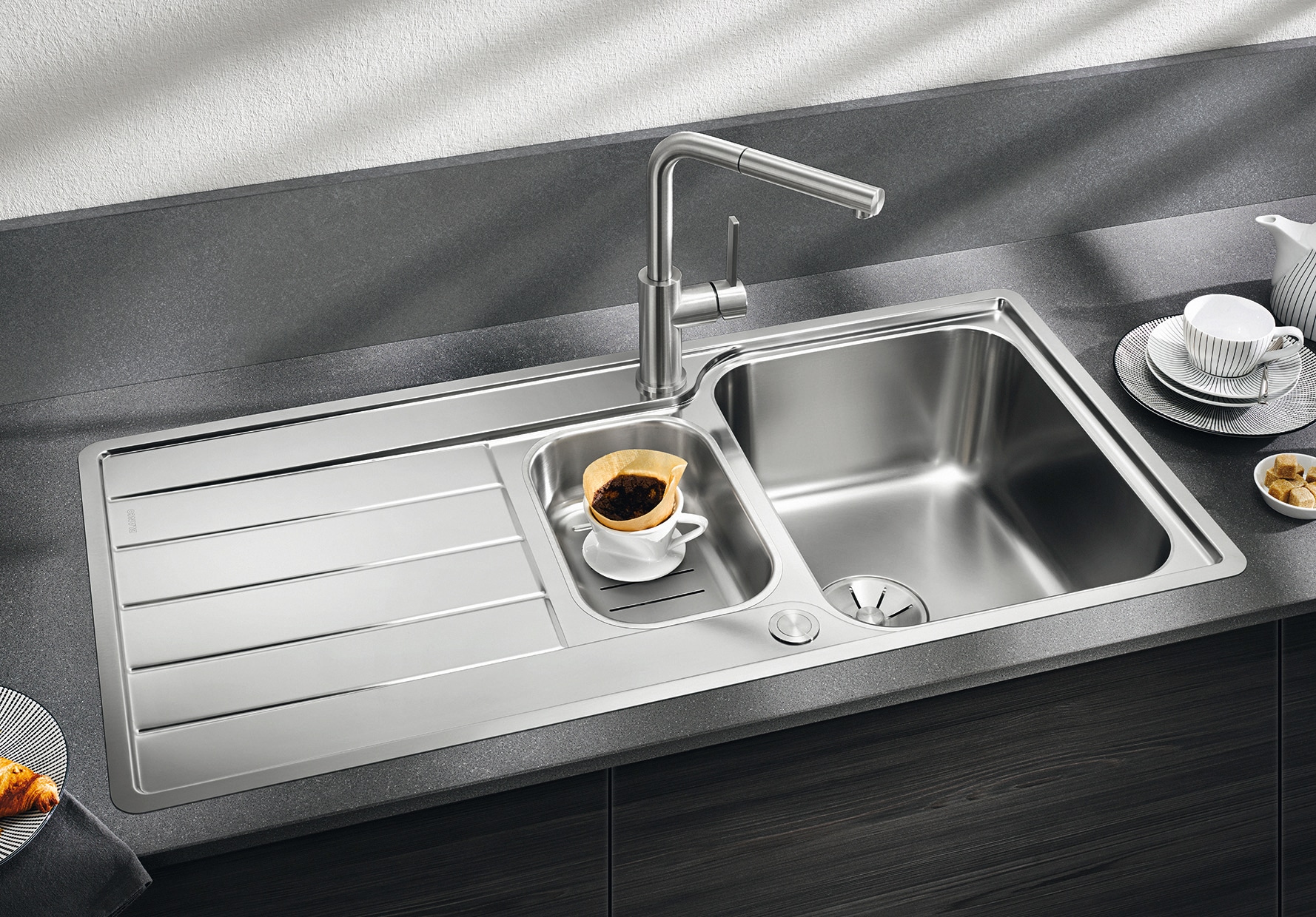 Blanco Edelstahlspüle »CLASSIMO 6 S-IF«, erhältlich in mehreren Farben, inkl Multifunktionsschale aus Edelstahl