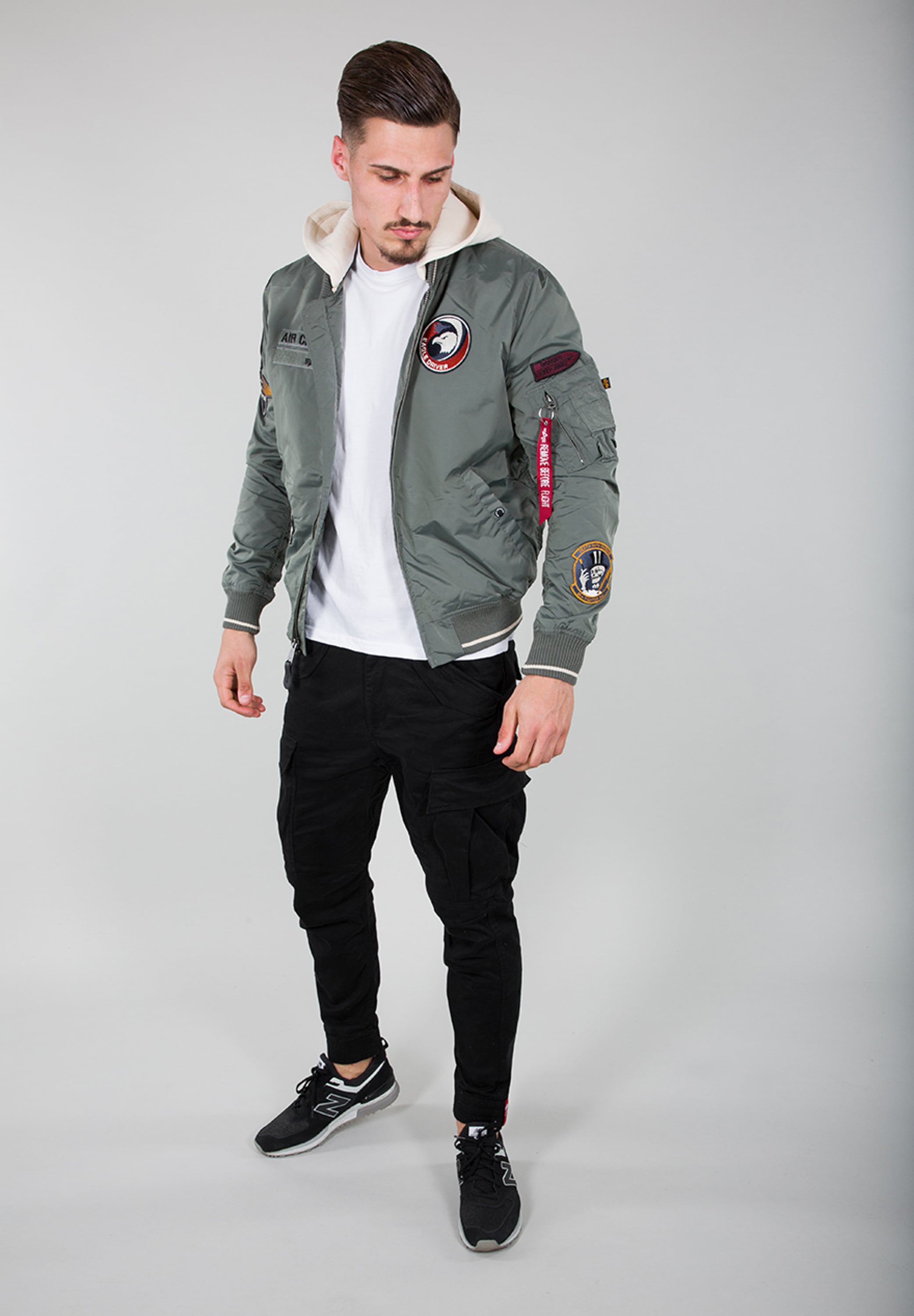 Alpha Industries Bomberjacke »Alpha Industries Men - Bomber Jackets MA-1 TT Hood Patch«