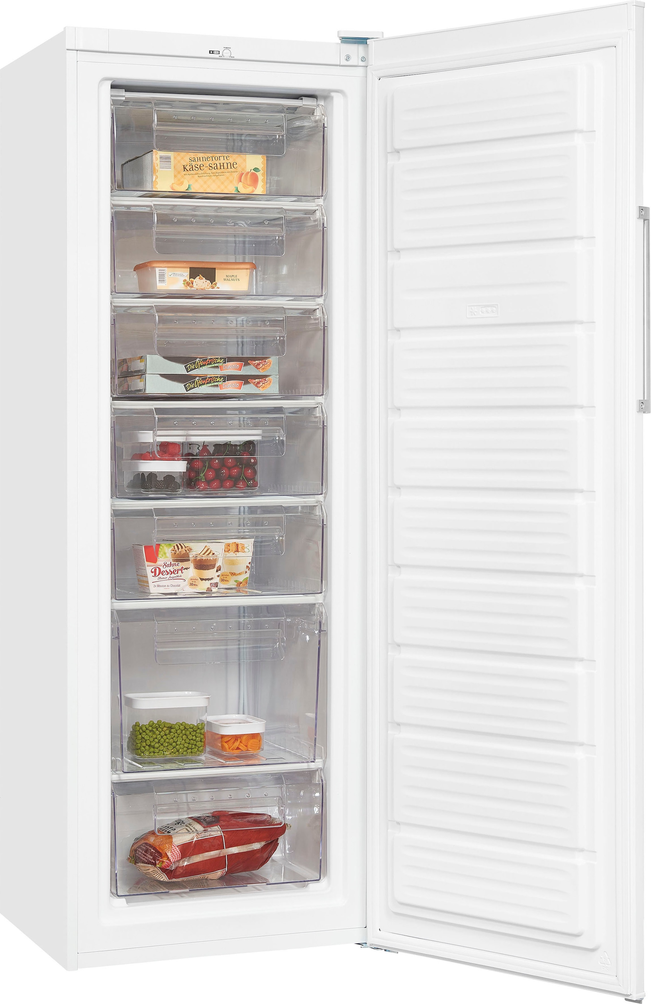 exquisit Gefrierschrank »GS280-H-040E weiss«, 173 cm hoch, 60 cm breit, 242 L Volumen, 4 Sterne Gefrieren