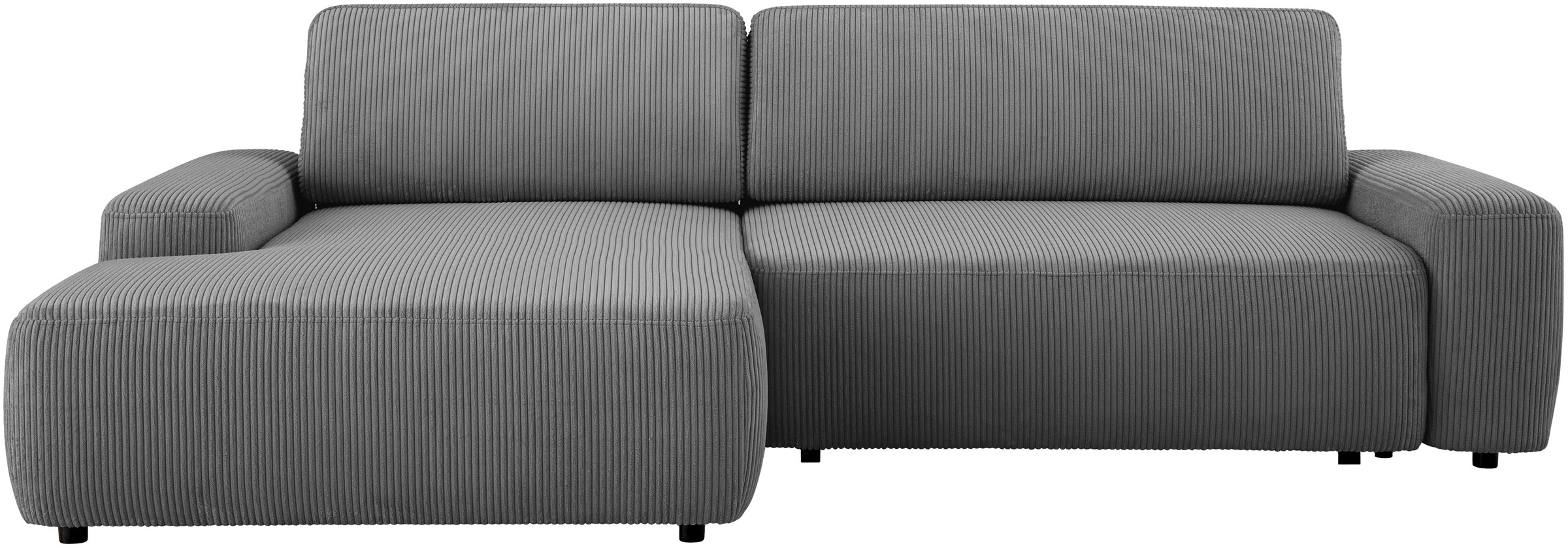 INOSIGN Ecksofa »TORGE (264cm), Schlafsofa in Cord, Samtvelours o Struktur günstig online kaufen