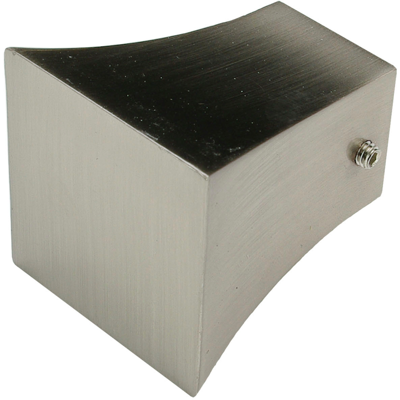 LIEDECO Gardinenstangen-Endstück »Endstück, Endknopf edelstahl-optik "France" Cannes« Endstück, Endknopf Cannes, 1 Stück edelstahlfarben