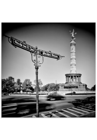 Glasbild »Berlin Siegessäule III«, Gebäude, (1 St.)