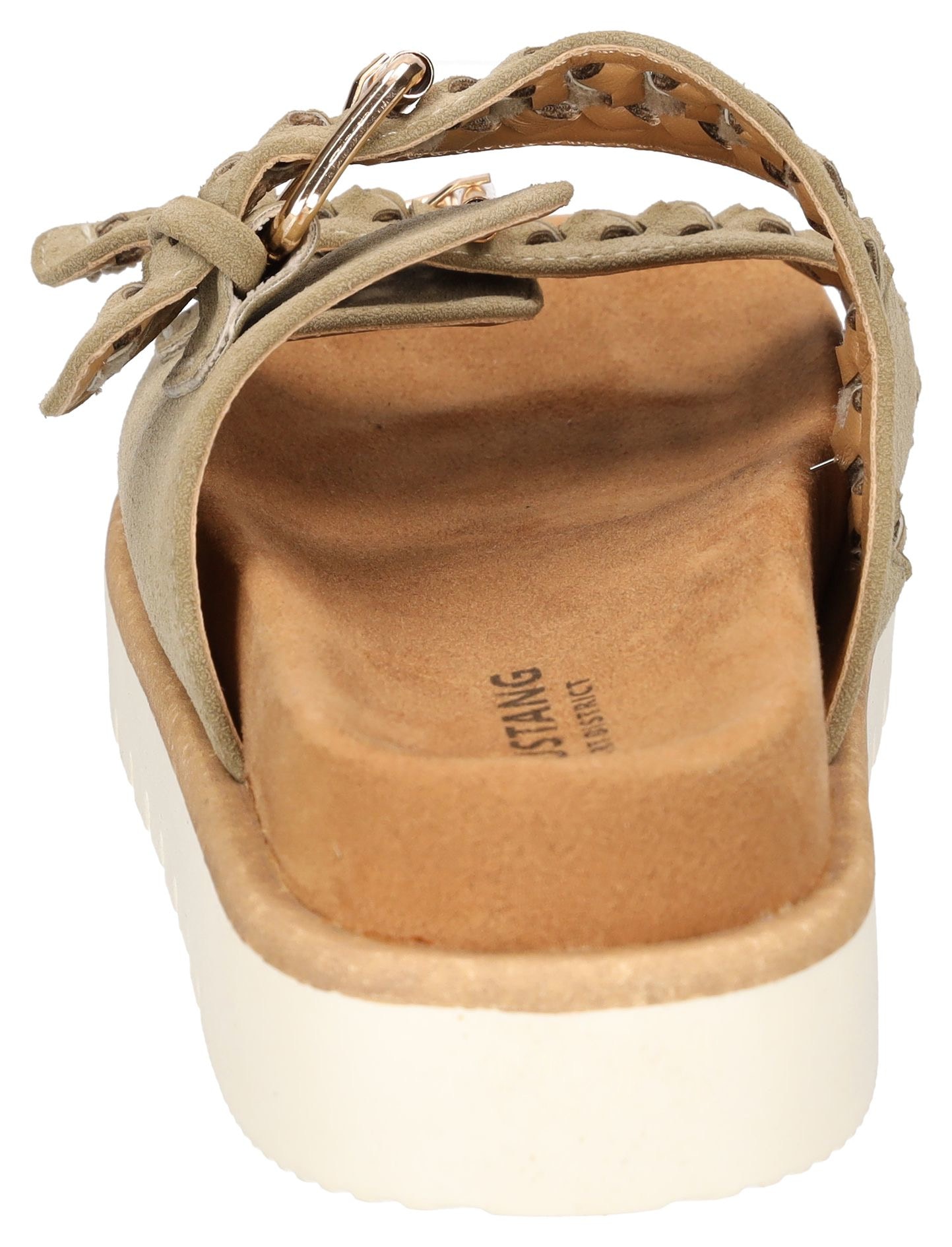 Mustang Shoes Pantolette  , Sandale, Plateausandale, Pool Slides mit komfortablem Tieffußbett