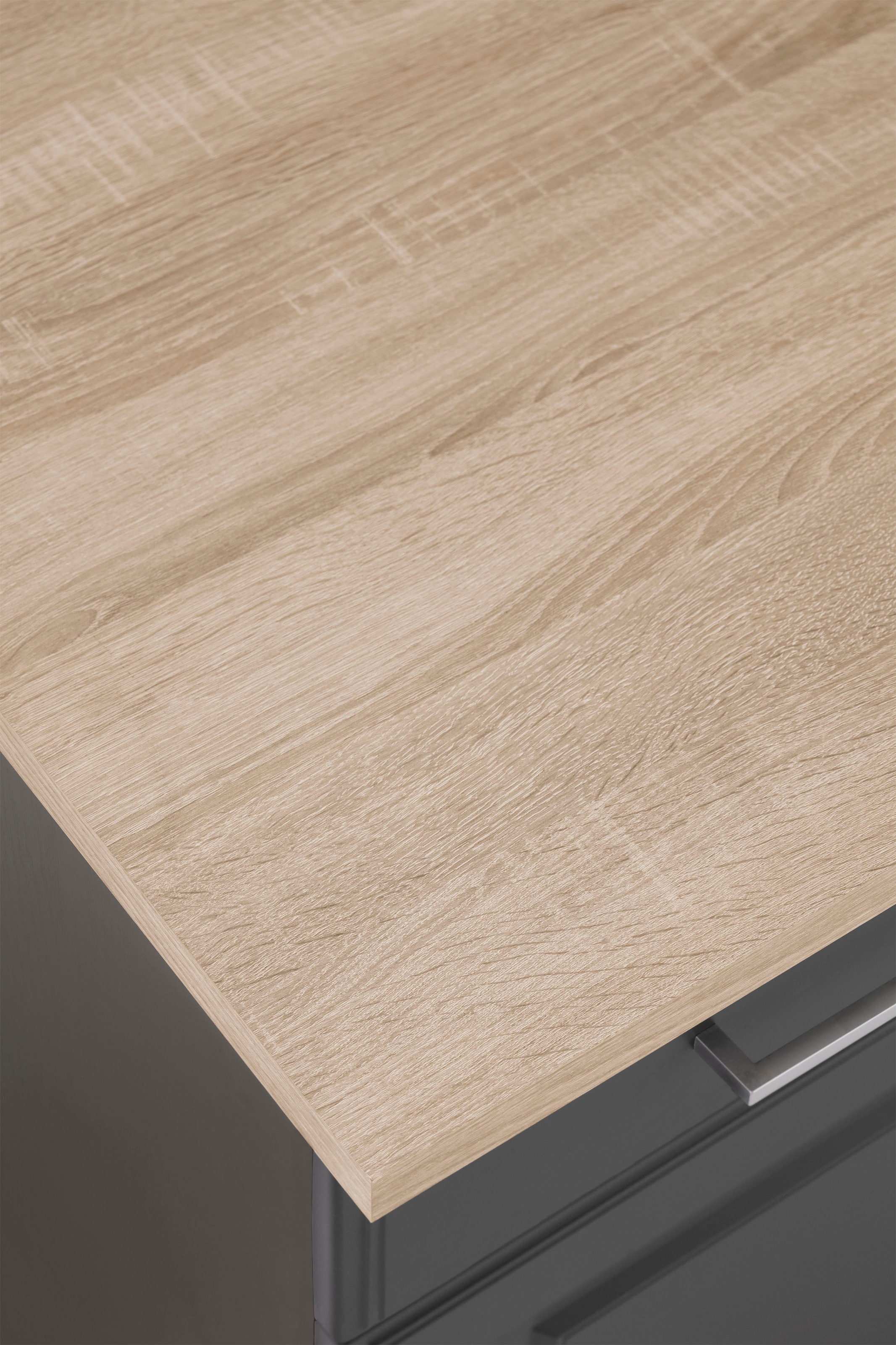 HELD MÖBEL Küchenzeile »Stockholm«, Breite 310 cm, mit hochwertigen MDF Fronten im Landhaus-Stil
