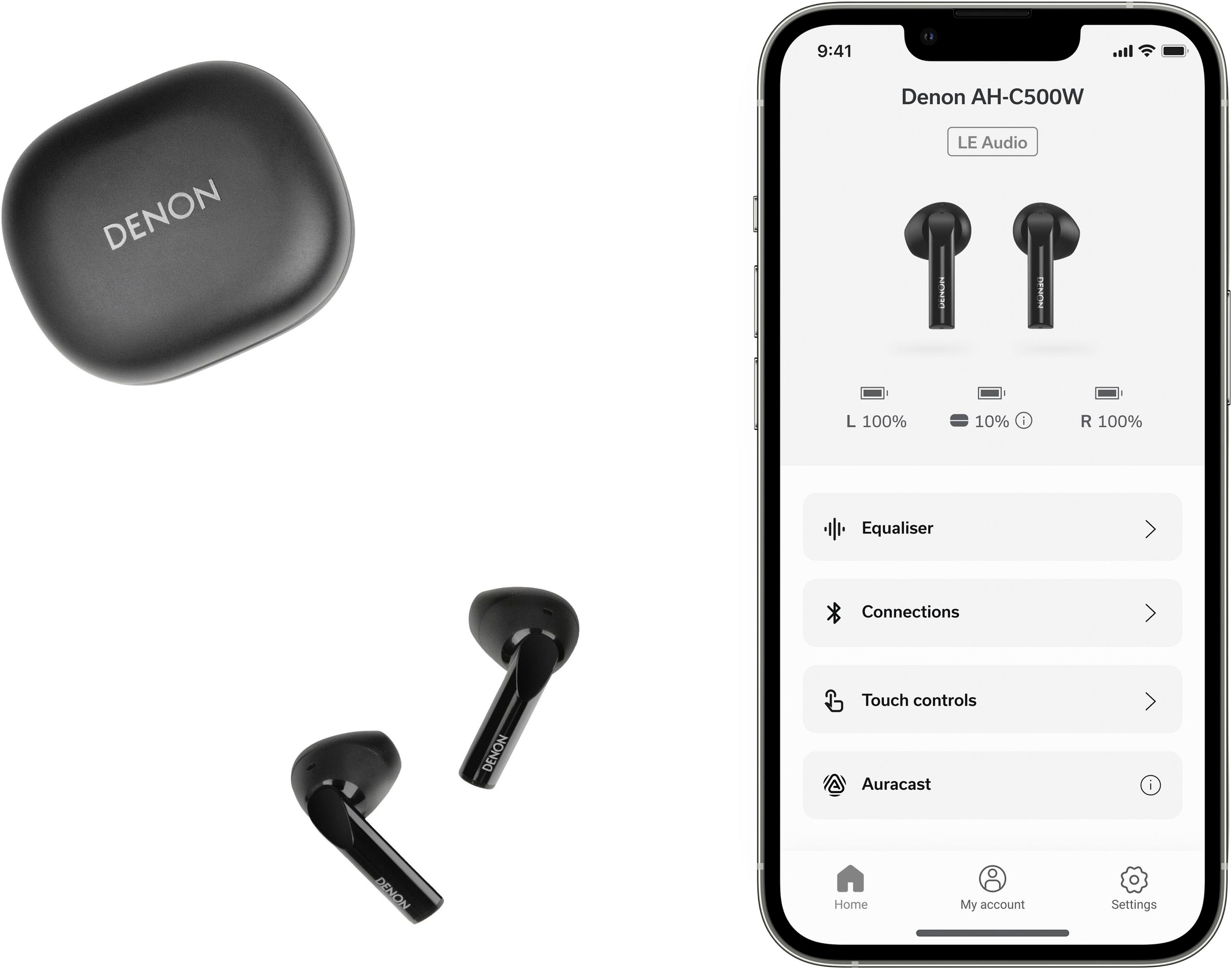 Denon In-Ear-Kopfhörer »AH-C500W«, Bluetooth, Freisprechfunktion-Multi-Point-Verbindung