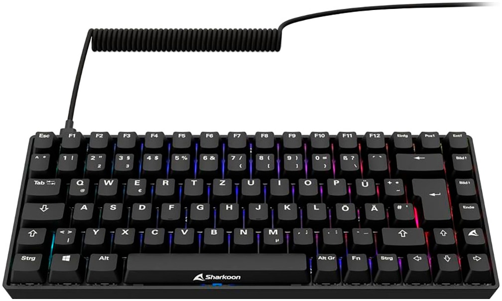 Sharkoon Gaming-Tastatur »SKILLER SGK50 S3« (Fn-Tasten | Gaming-Modus | Licht-Bewegungs-Sensor | Makrotasten | Profil-Speicher | USB-Anschluss)