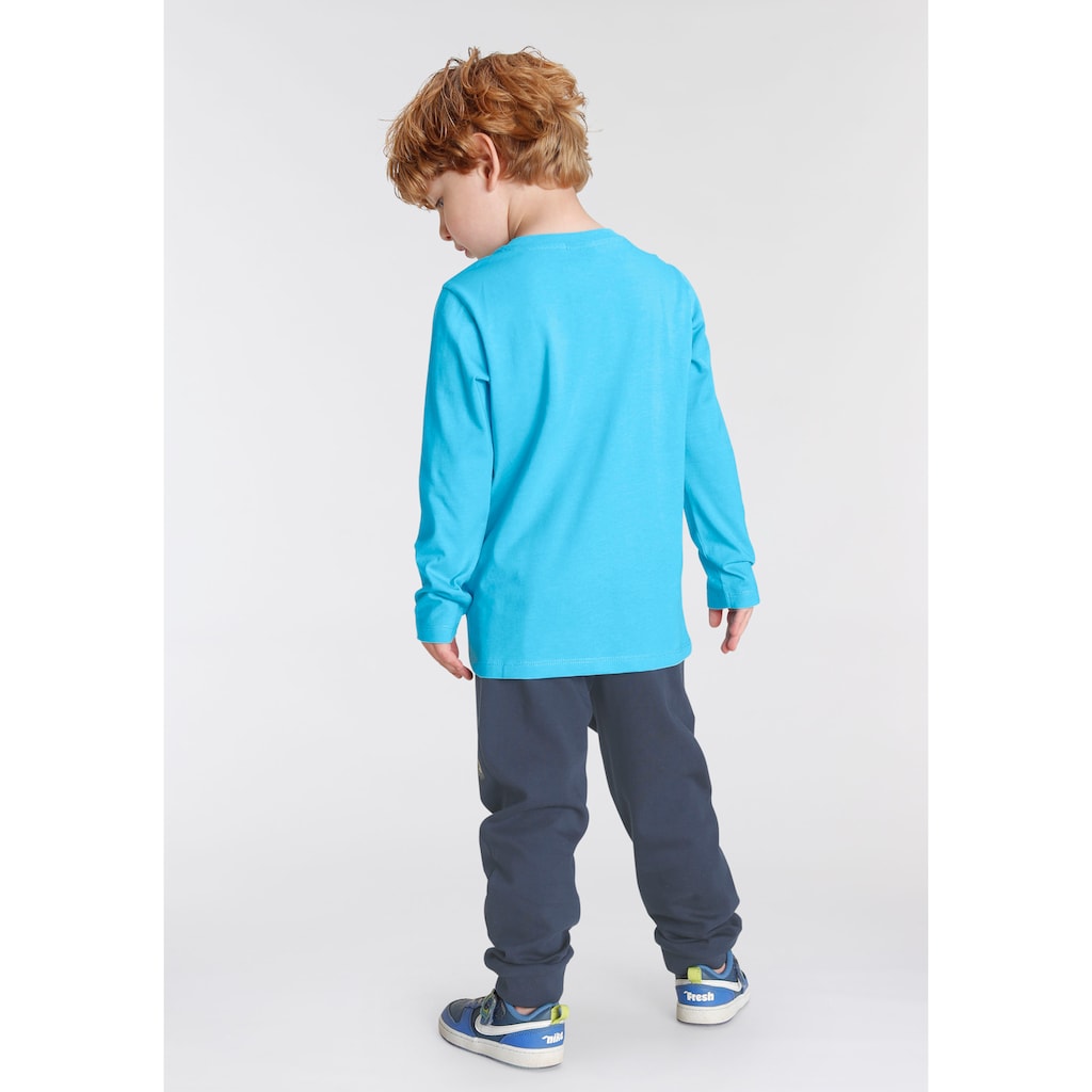 KIDSWORLD Shirt & Hose »MIR REICHTS, ICH GEH TRAKTOR FAHREN«, (Spar-Set, 2 tlg.), Langarmshirt+Jogginghose