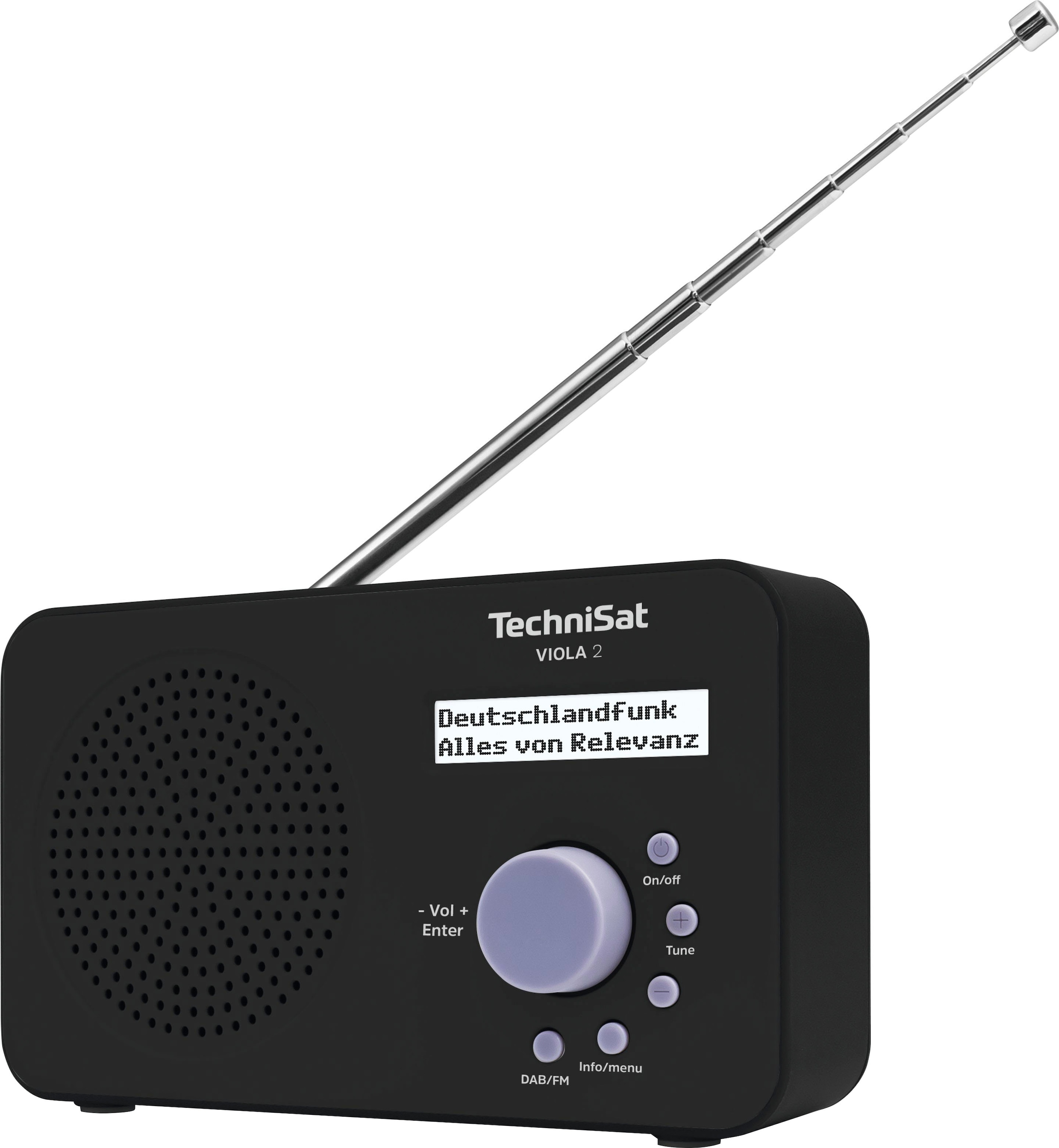 online zweizeiliges Batteriebetrieb Digitalradio TechniSat (Digitalradio bestellen 2 Tragbares«, (DAB+) mit RDS), »VIOLA (DAB+)-UKW Display, möglich