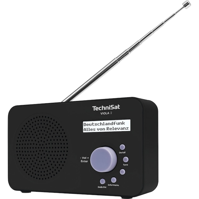 TechniSat Digitalradio (DAB+) »VIOLA 2 Tragbares«, (Digitalradio (DAB+)-UKW  mit RDS), zweizeiliges Display, Batteriebetrieb möglich online bestellen