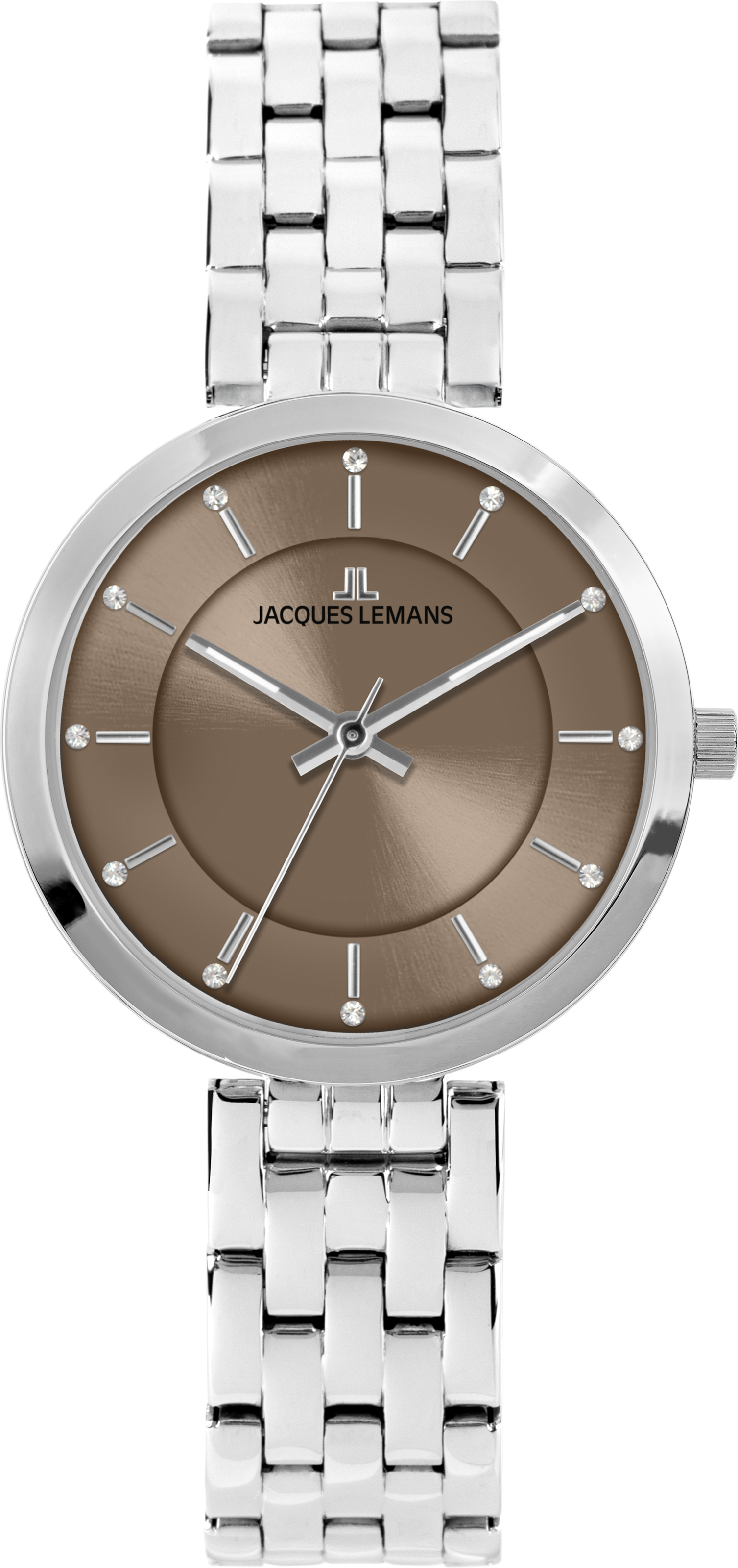 Jacques Lemans Quarzuhr »Milano« Armbanduhr, Damenuhr, Edelstahlarmband, analog