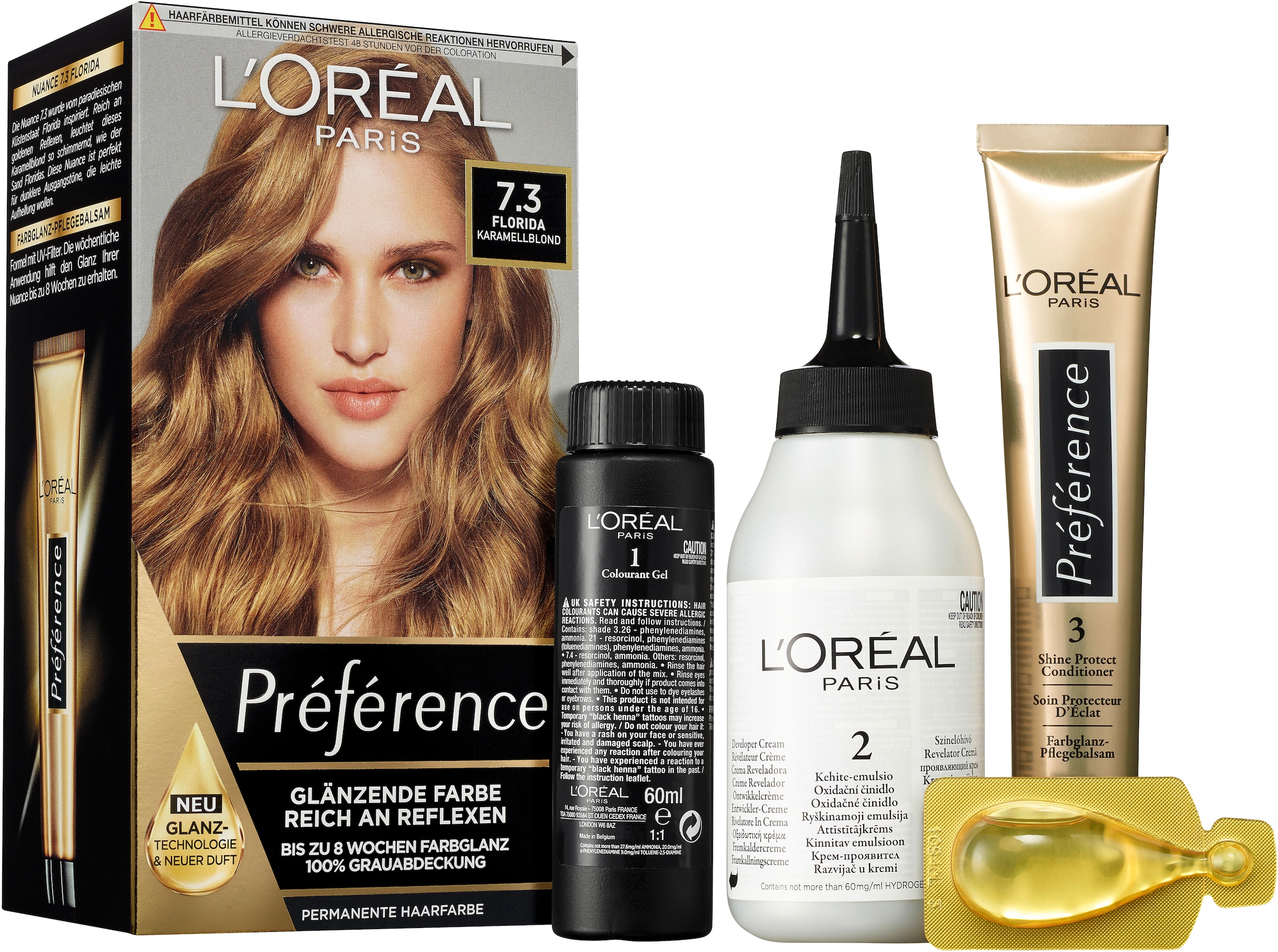 L'ORÉAL PARIS Coloration »Préférence«, (3 tlg.), mit pflegender Formel