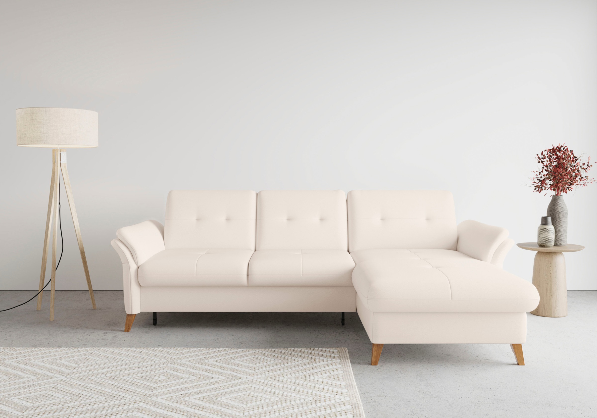 sit&more Ecksofa »Göteborg«, Sitztiefenverstellung und Federkern, wahlweise günstig online kaufen