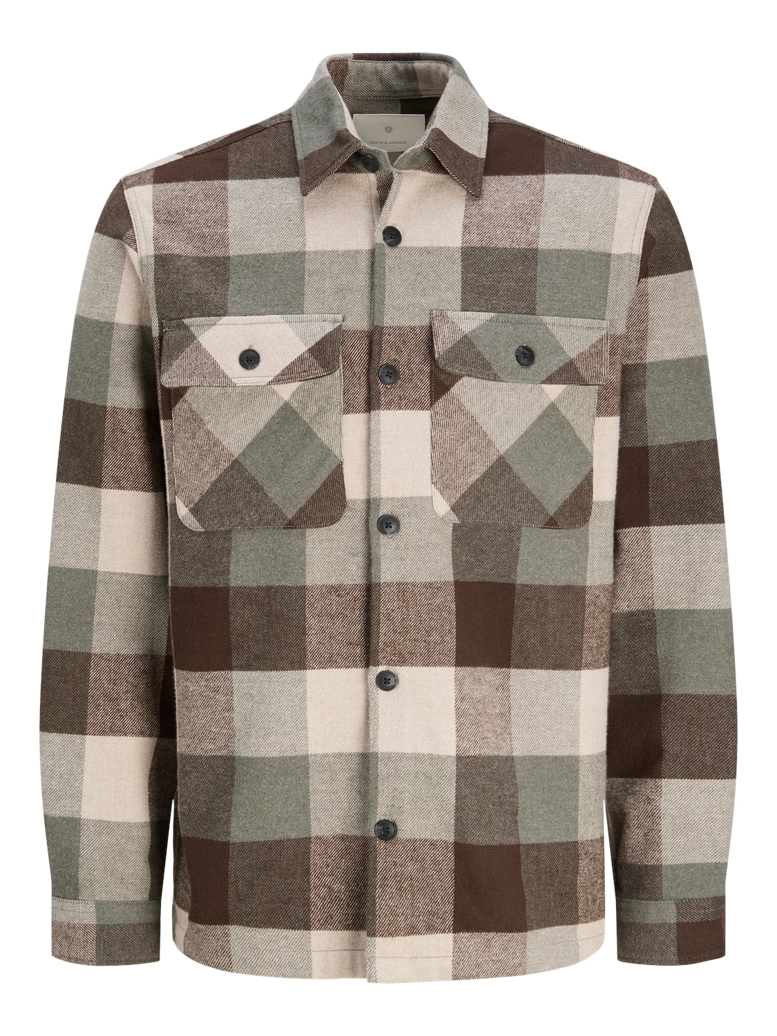 Jack & Jones Langarmhemd »JPRRAYMOND MELANGE CHECK LS OVERSHIRT SN«