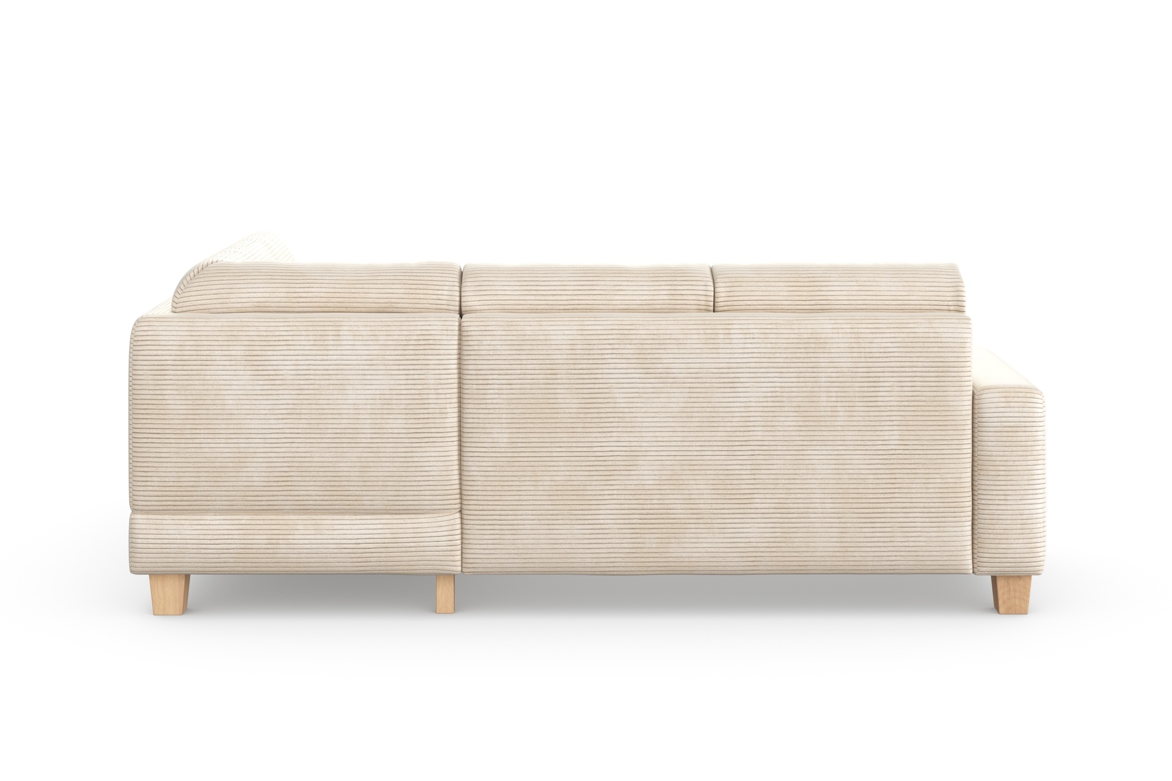 Home affaire Ecksofa »Summer L-Form«, mit Ottomane, wahlweise mit Bettfunktion und Bettkasten, Cord-Bezug