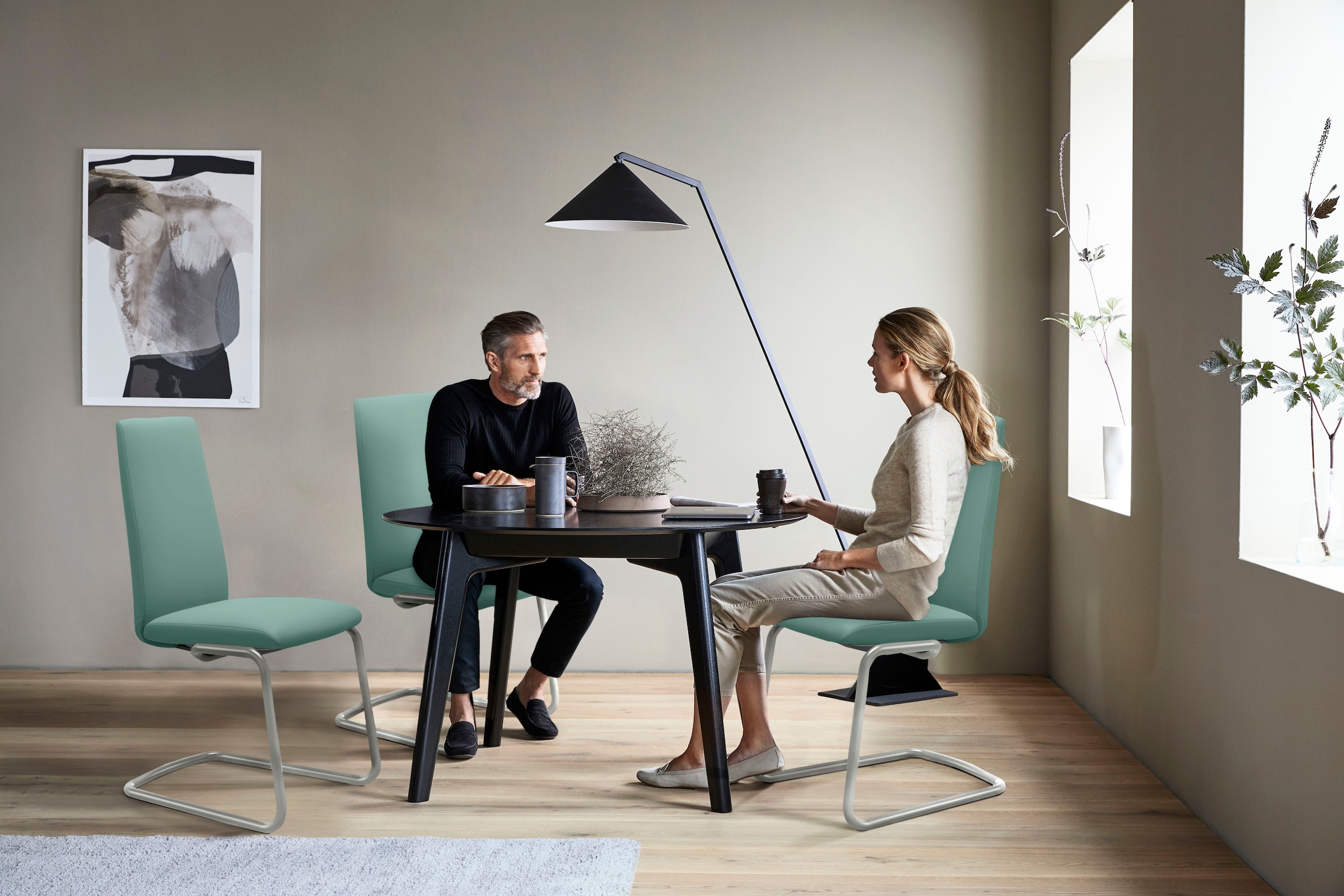 Stressless® Polsterstuhl »Laurel«, Leder PALOMA, High Back, Größe M, mit Beinen aus Stahl in Chrom matt