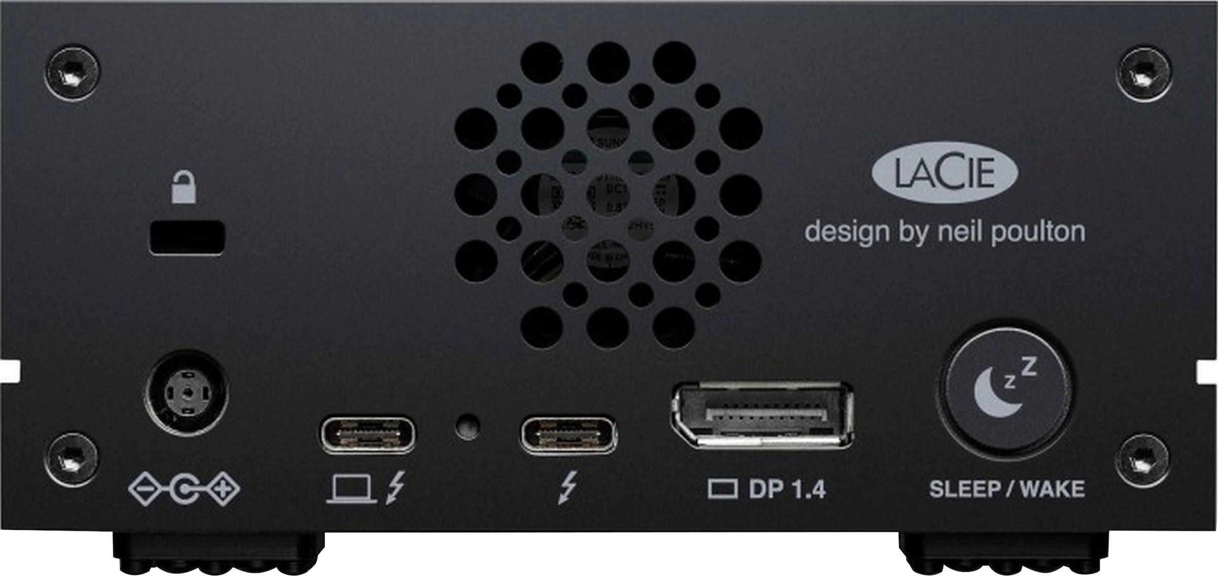 LaCie externe HDD-Festplatte »1big Dock Thunderbolt 3«, 3,5 Zoll, Anschluss USB 3.0-SD-/CF-Kartensteckplätze-Thunderbolt 3-DisplayPort