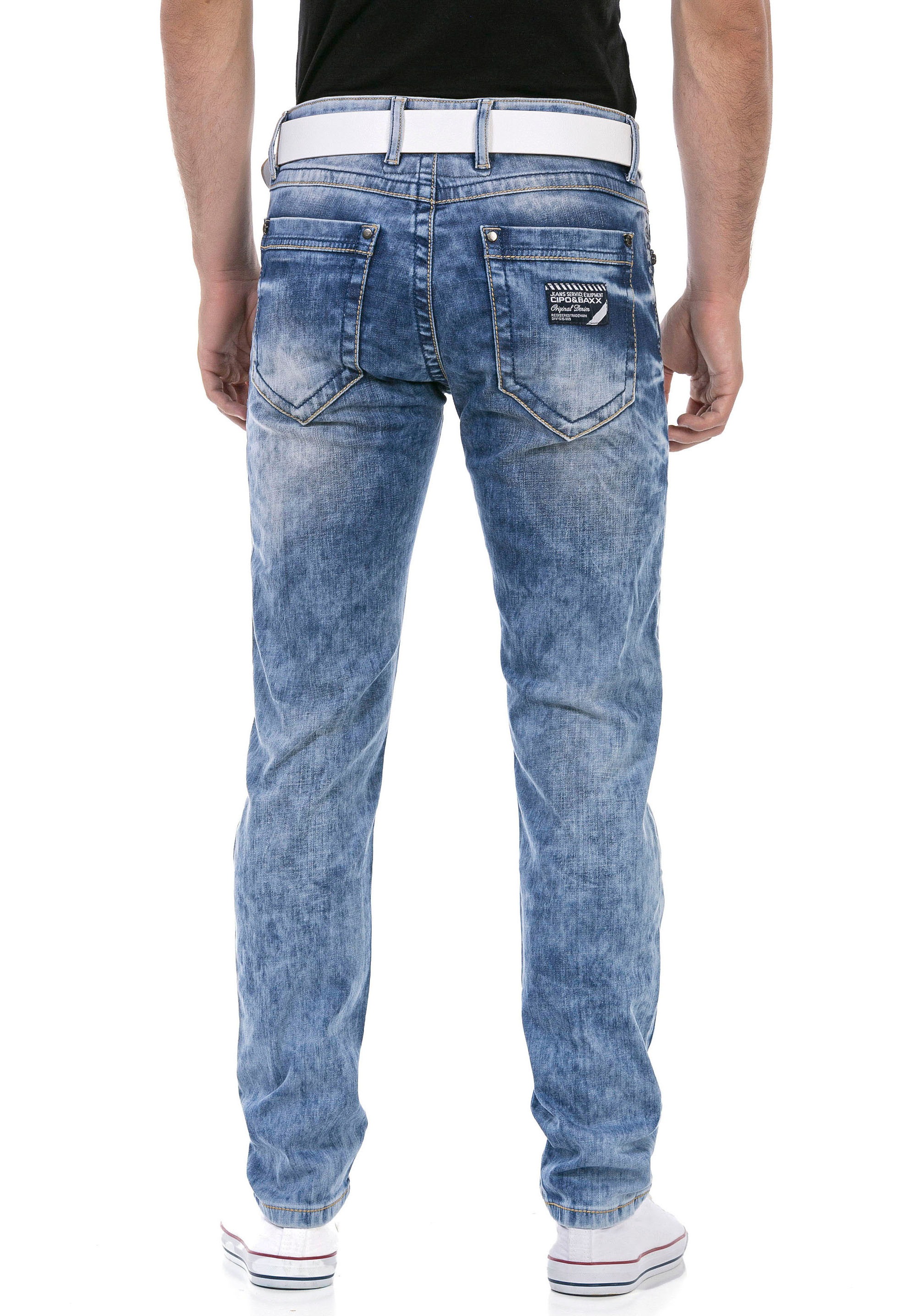 Cipo & Baxx Regular-fit-Jeans, mit markanter Waschung