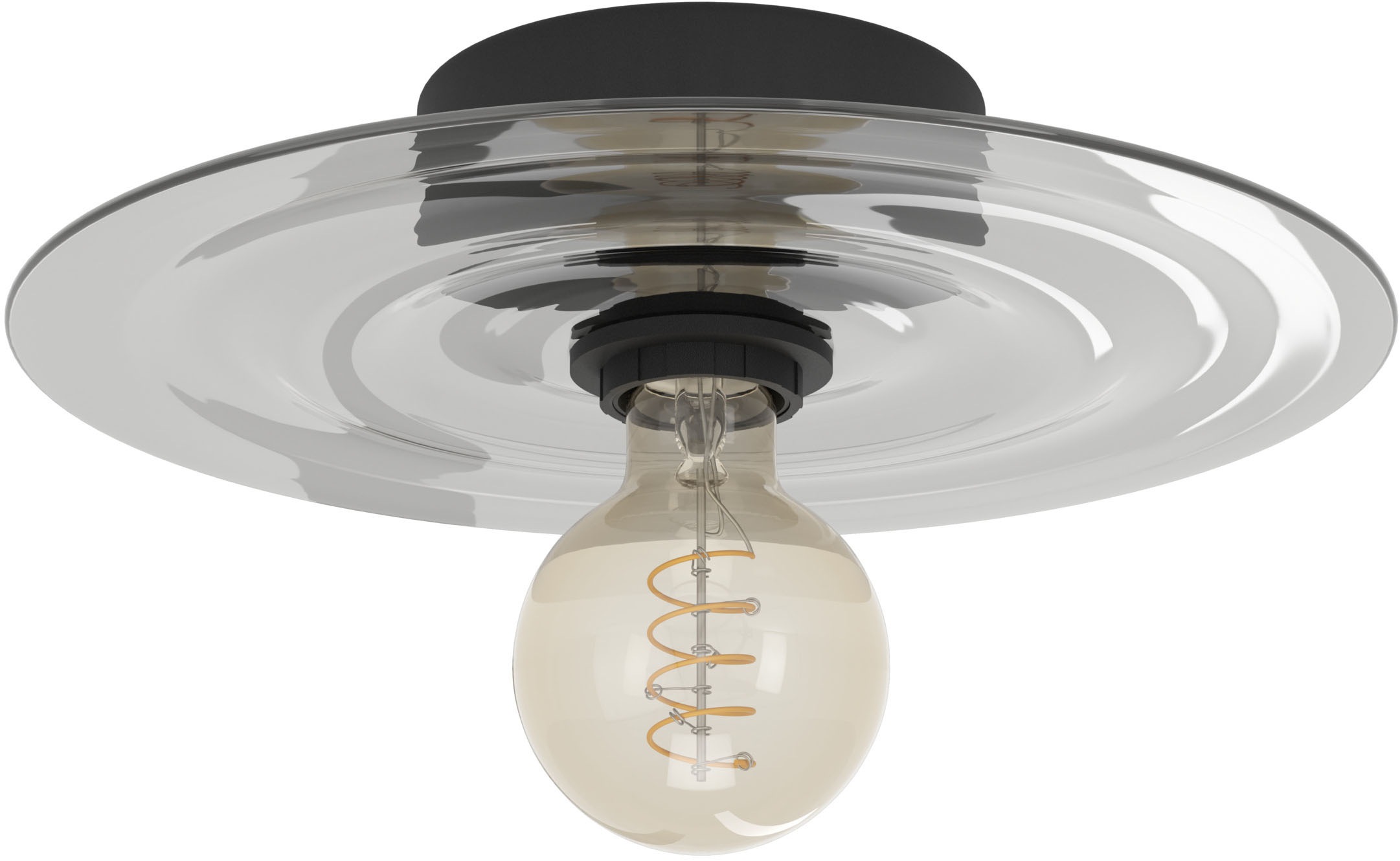 EGLO LED Deckenleuchte »LINTMILL Wand- / Deckenlampe - Stahl - E27 - 1X40W günstig online kaufen