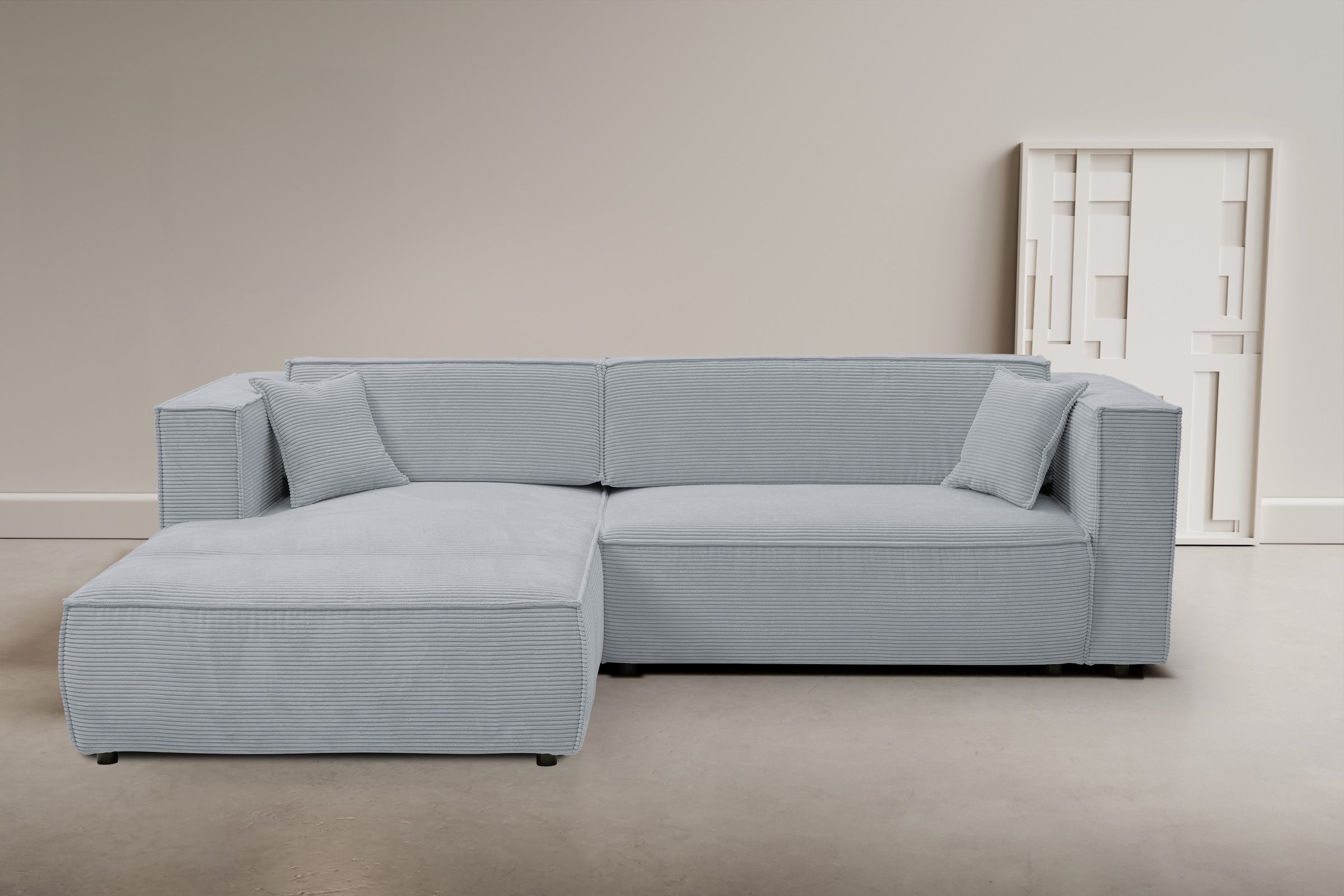 WERK2 Ecksofa »Atlanta-New, modernes Design, Stellmaße 295x182 cm, L-Form, günstig online kaufen