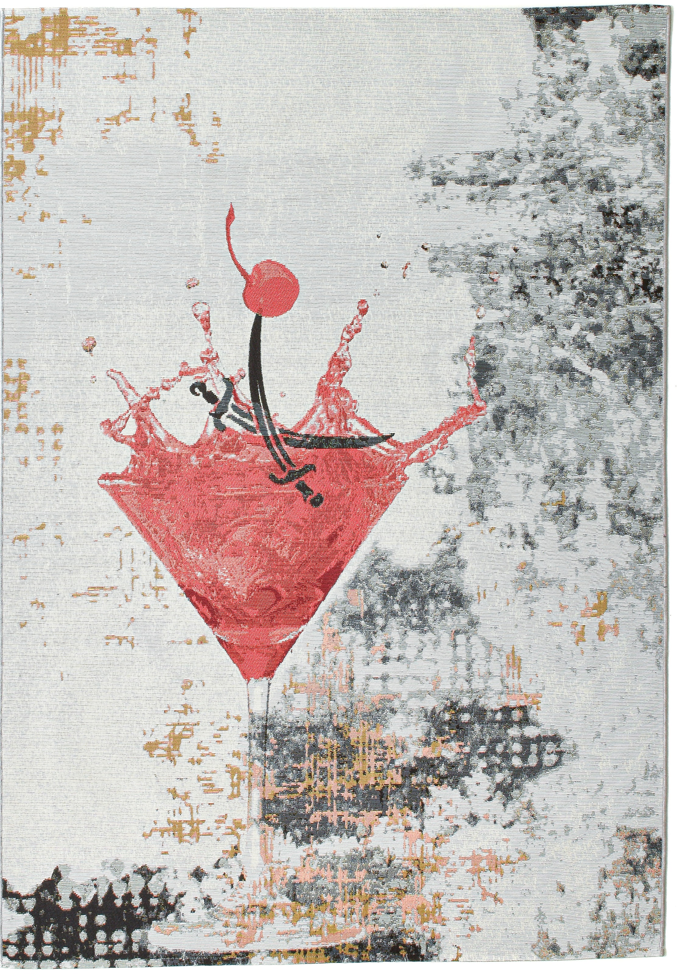 Sansibar Teppich »Rantum Beach SA-027« rechteckig 3 mm Höhe Flachgewebe, modernes Design, In- und Outdoor geeignet