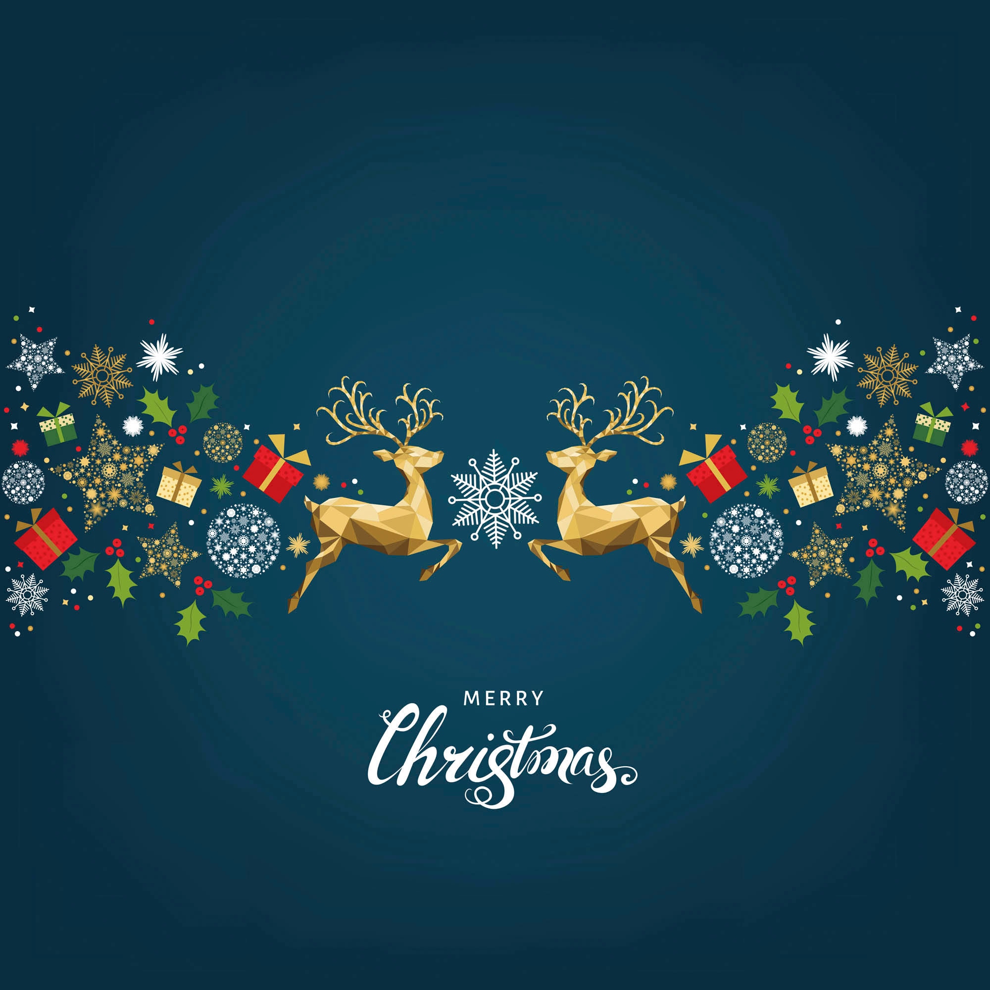 queence Dekokissen »David«, Kissenhülle,Merry Christmas,Spruch,Festlich,Weihnachten,Rot,Weiß