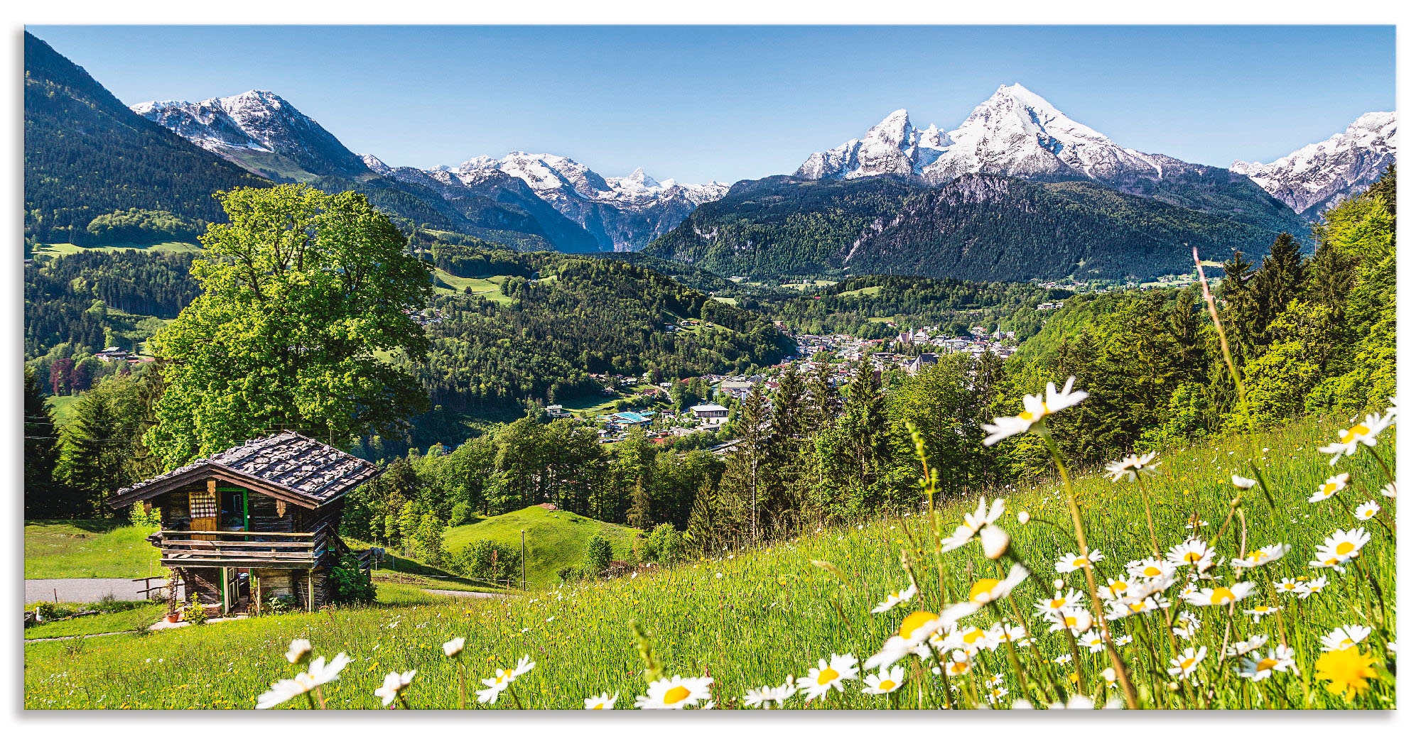 Artland Wandbild »Landschaft in den Bayerischen Alpen«, Berge, (1 St.), als günstig online kaufen