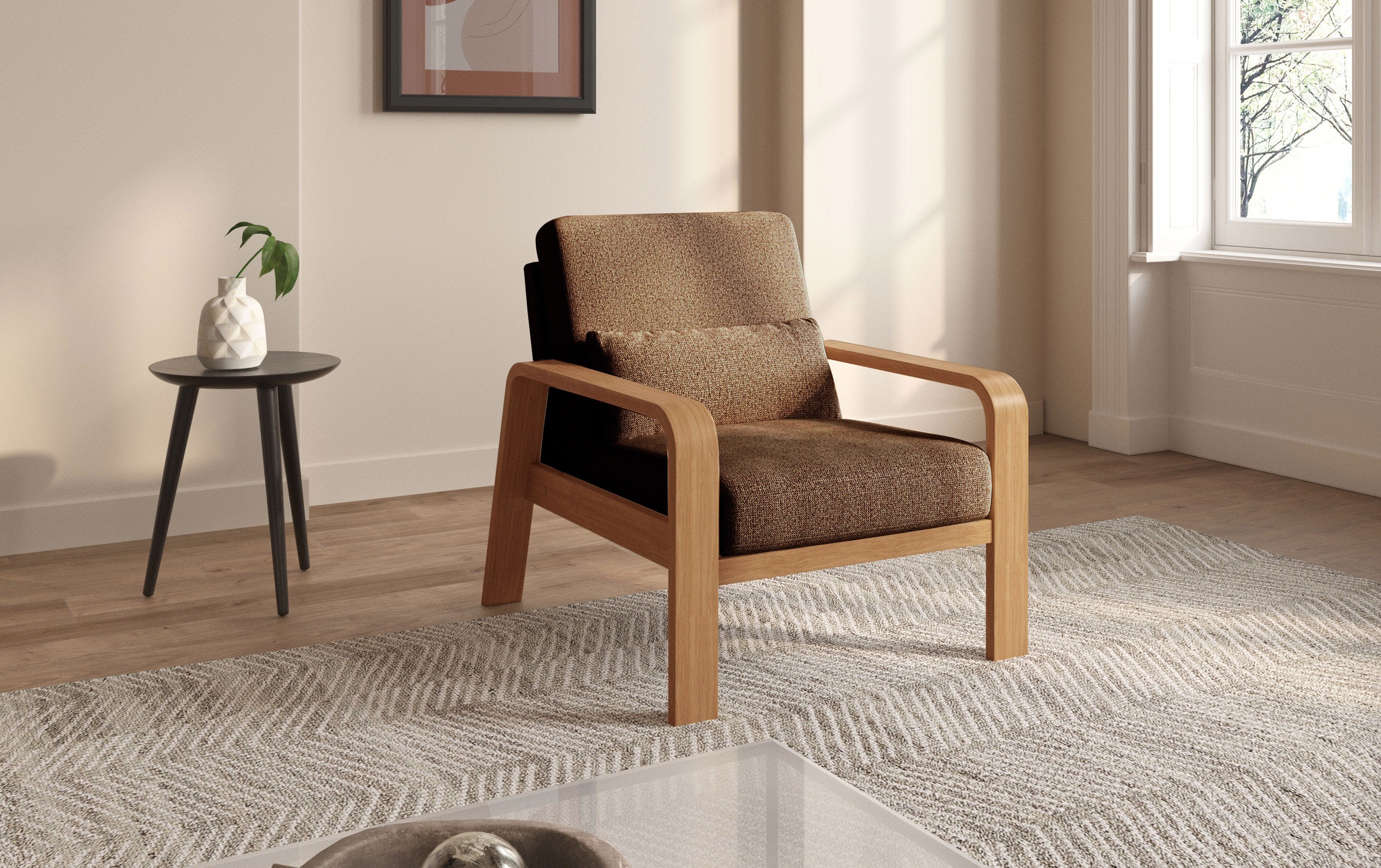 sit&more Sessel "Kolding", Armlehnen aus eichefarbigem Buchenholz, verschie günstig online kaufen