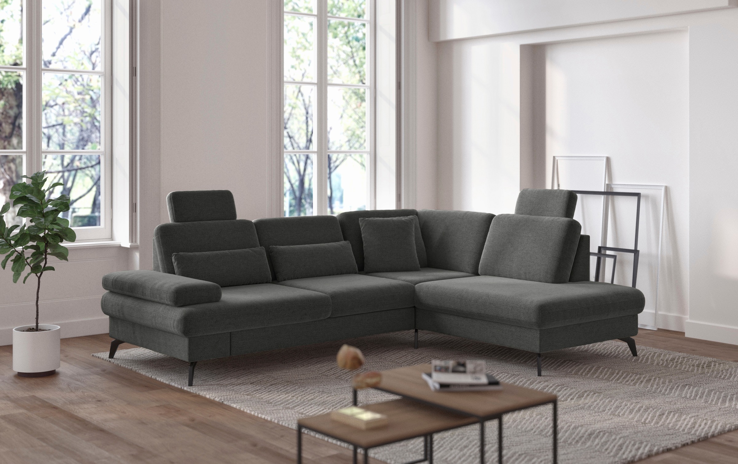 sit&more Ecksofa »Morris L-Form, inkl. Sitztiefenverstellung« wahlweise mit günstig online kaufen