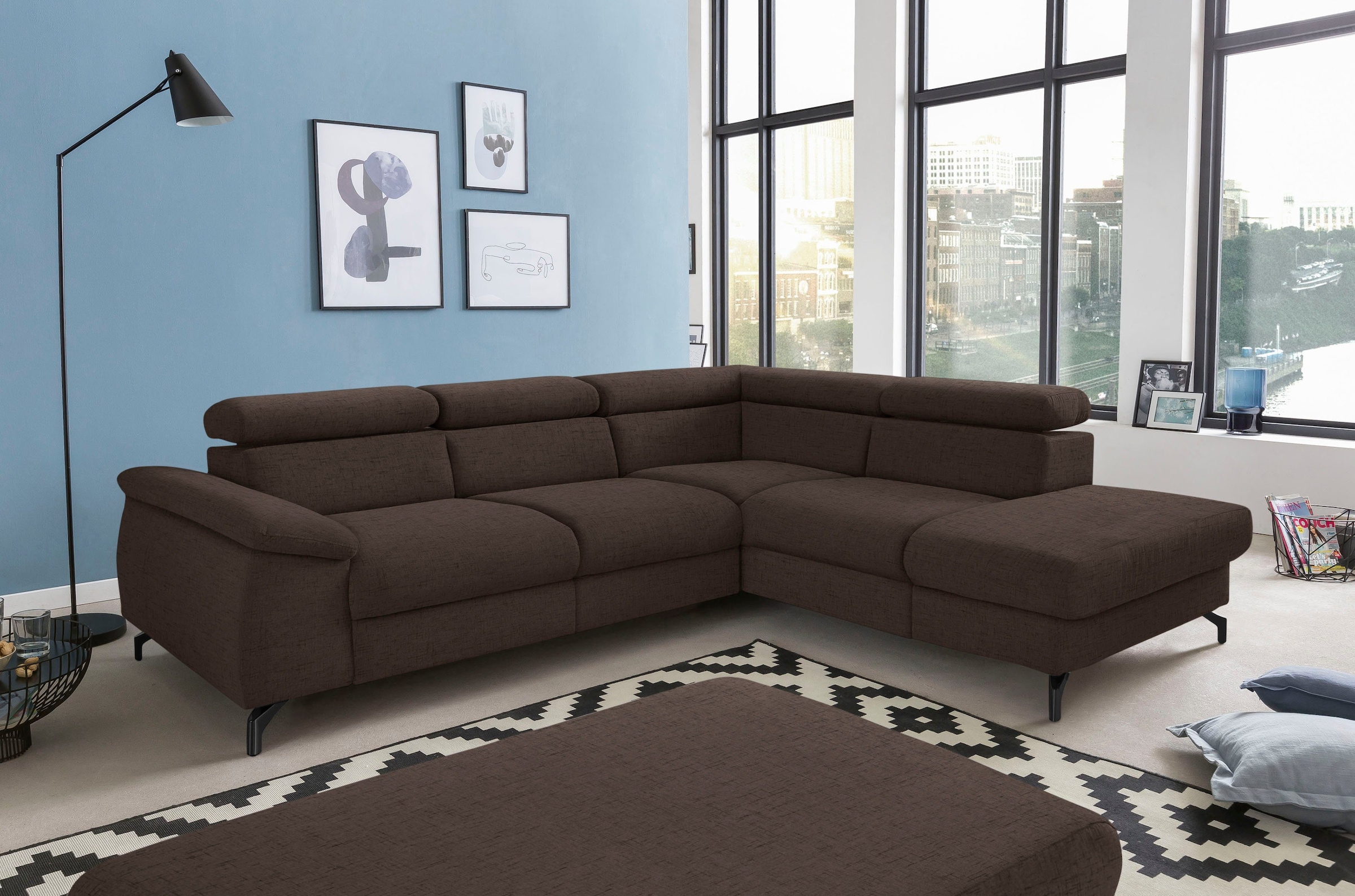 COTTA Polstergarnitur »Komaris L-Form«, (Set), Set bestehend aus: Ecksofa m günstig online kaufen